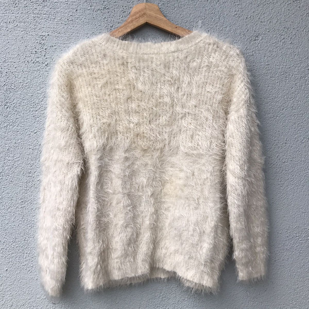 Aran Isles Knitwear OZOC Japanese Brand Soft Fur Shag Shaggy Knitwear Size US M / EU 48-50 / 2 - 11 Thumbnail