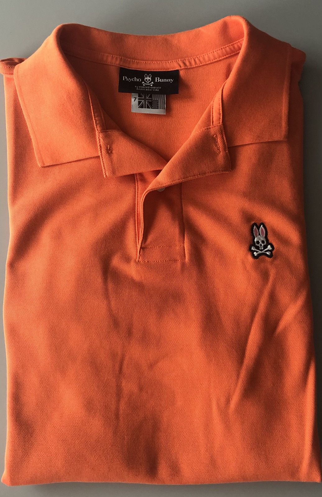 Psycho Bunny Psycho Bunny orange Pima cotton classique pique polo 7 (XL) Size US XL / EU 56 / 4 - 4 Thumbnail