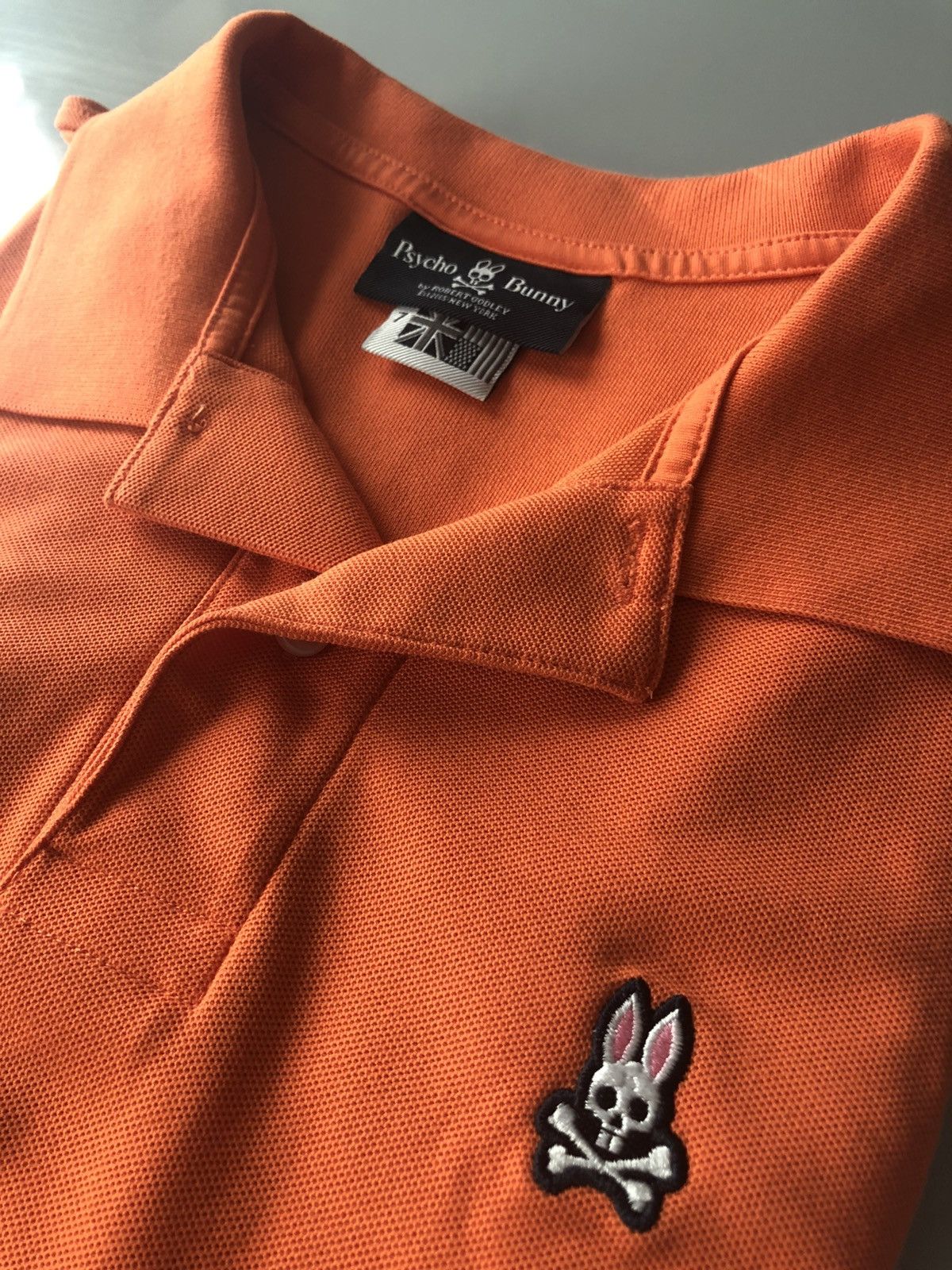 Psycho Bunny Psycho Bunny orange Pima cotton classique pique polo 7 (XL) Size US XL / EU 56 / 4 - 1 Thumbnail