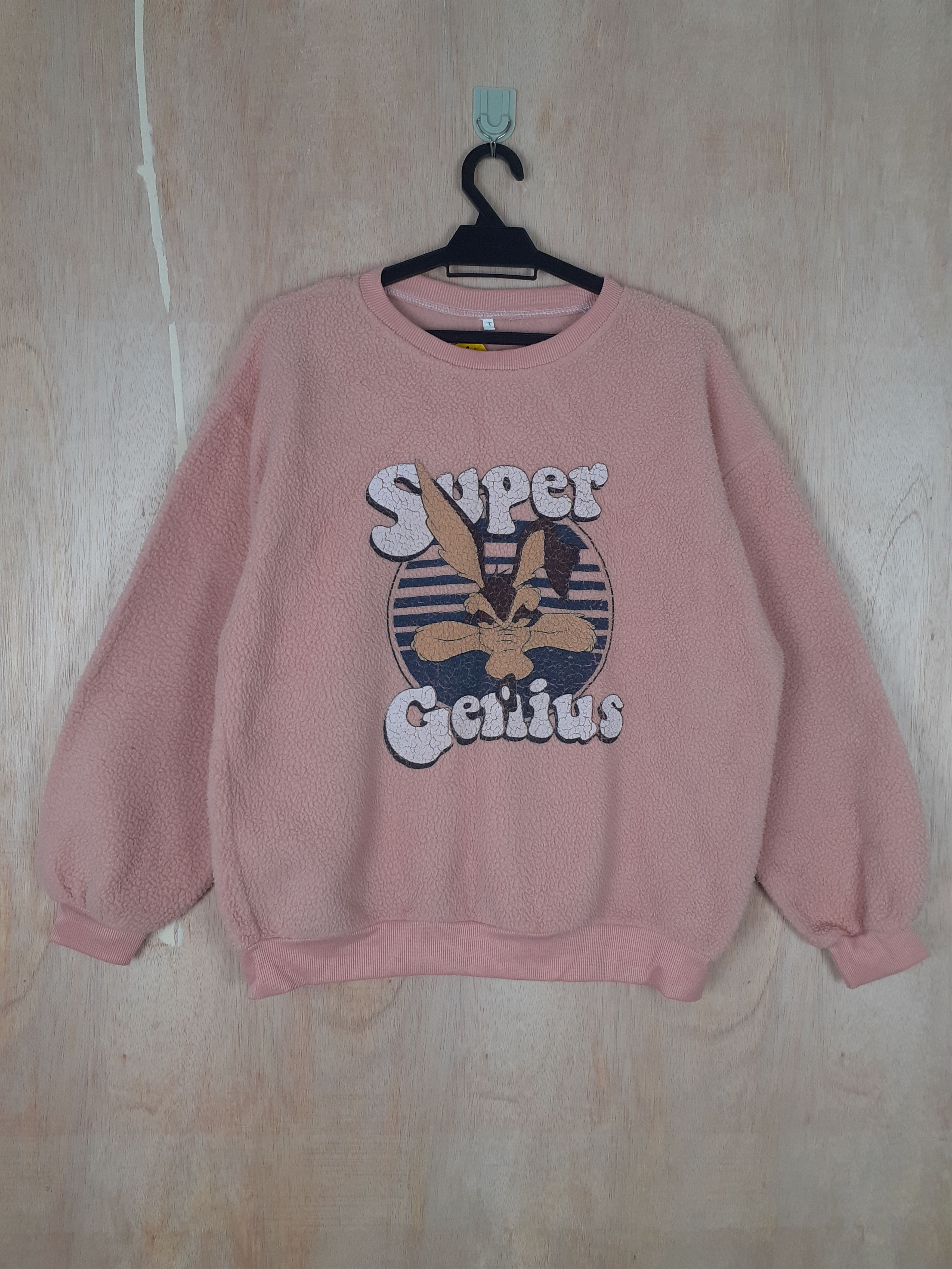 Cartoon Network Super Genius coyote cartoon network peach sweatshirt #3637 Size US M / EU 48-50 / 2 - 1 Thumbnail