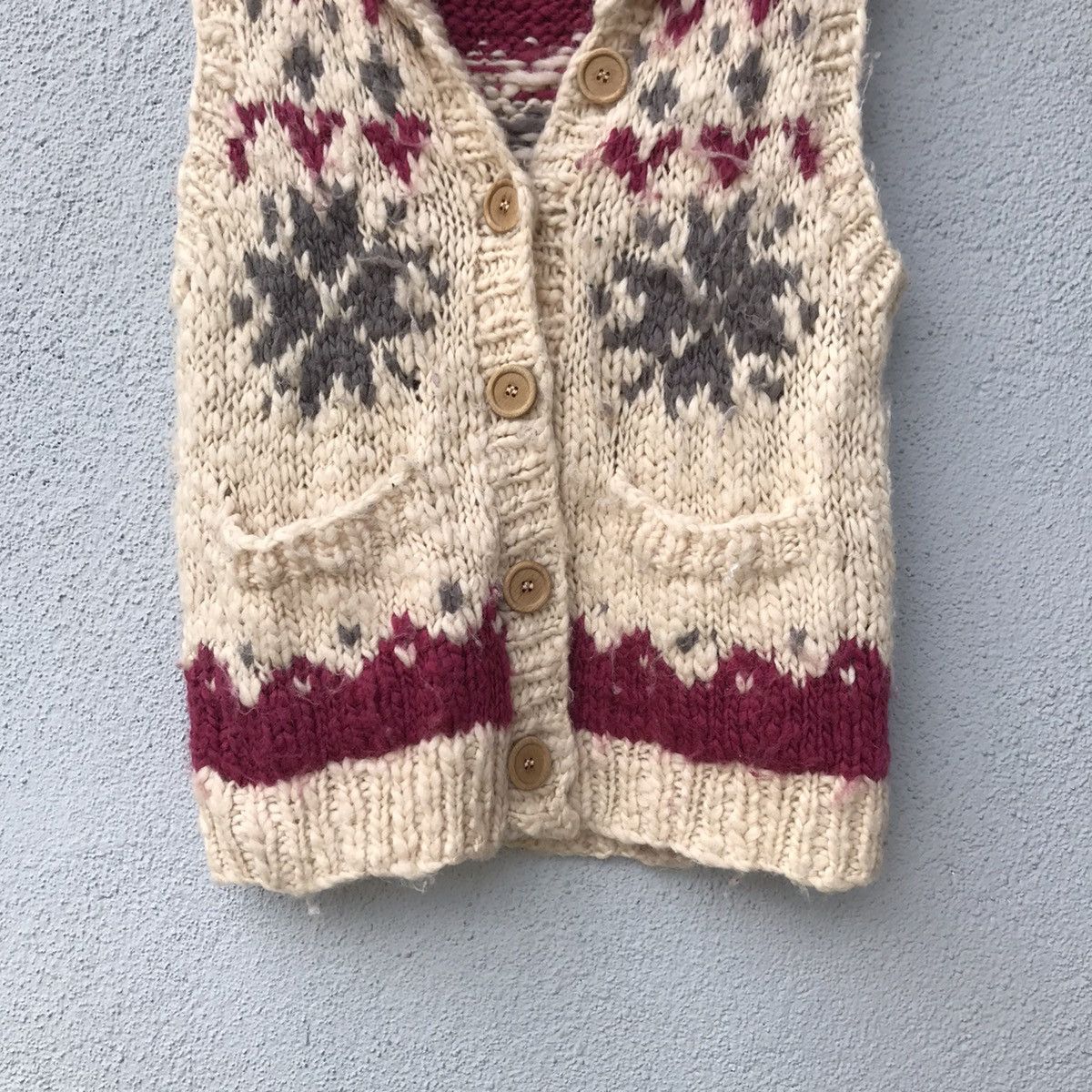 Aran Isles Knitwear Vintage Cantwo Navajo Mohair Knitwear Vest Size US XS / EU 42 / 0 - 3 Thumbnail