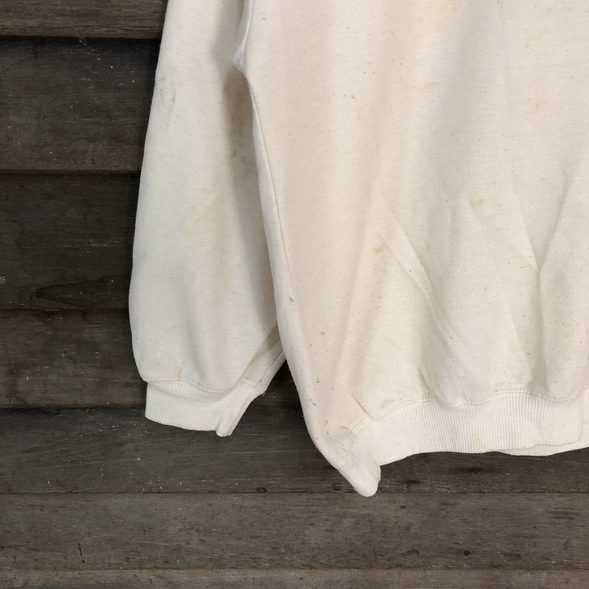 Japanese Brand × Vintage Uno A Boss Cream vintage art Sweatshirt #3905 Size US L / EU 52-54 / 3 - 4 Thumbnail