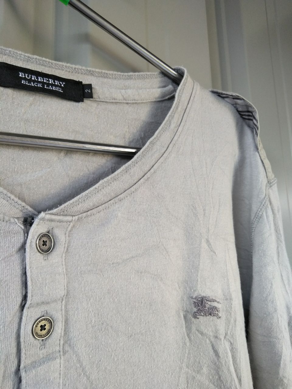 Burberry 🔥 BURBERRY BUTTONED LS TEE Size US M / EU 48-50 / 2 - 2 Thumbnail
