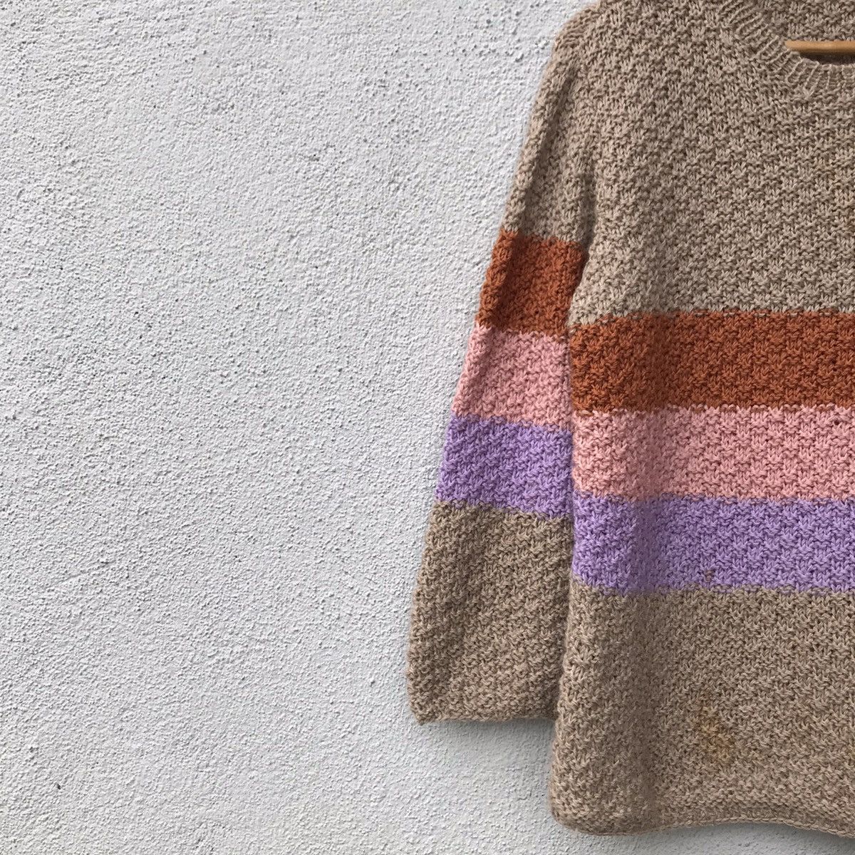Aran Isles Knitwear Vintage Aurora Knit Stitch Striped Knitwear Jumper Sweater Size US M / EU 48-50 / 2 - 4 Thumbnail