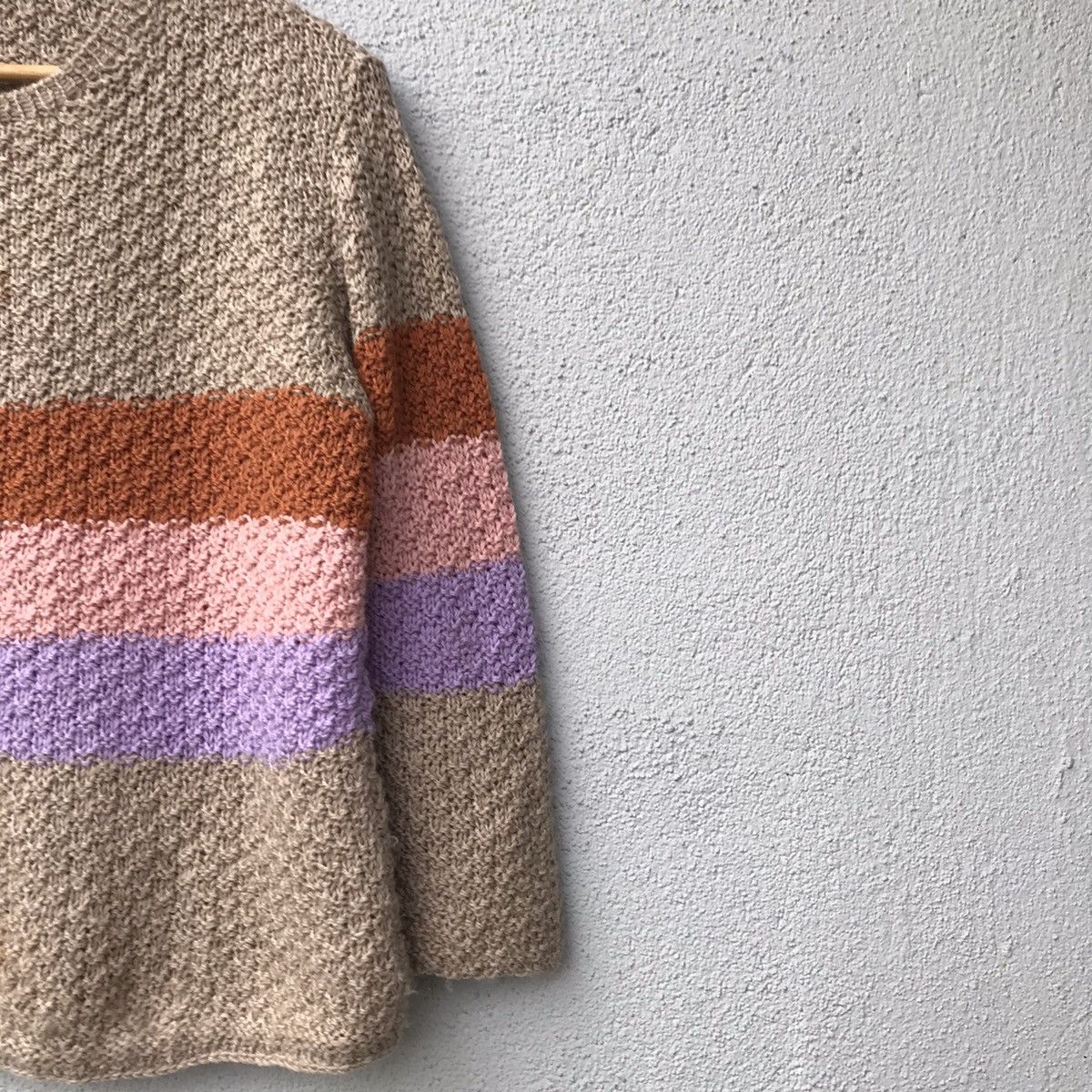 Aran Isles Knitwear Vintage Aurora Knit Stitch Striped Knitwear Jumper Sweater Size US M / EU 48-50 / 2 - 5 Thumbnail