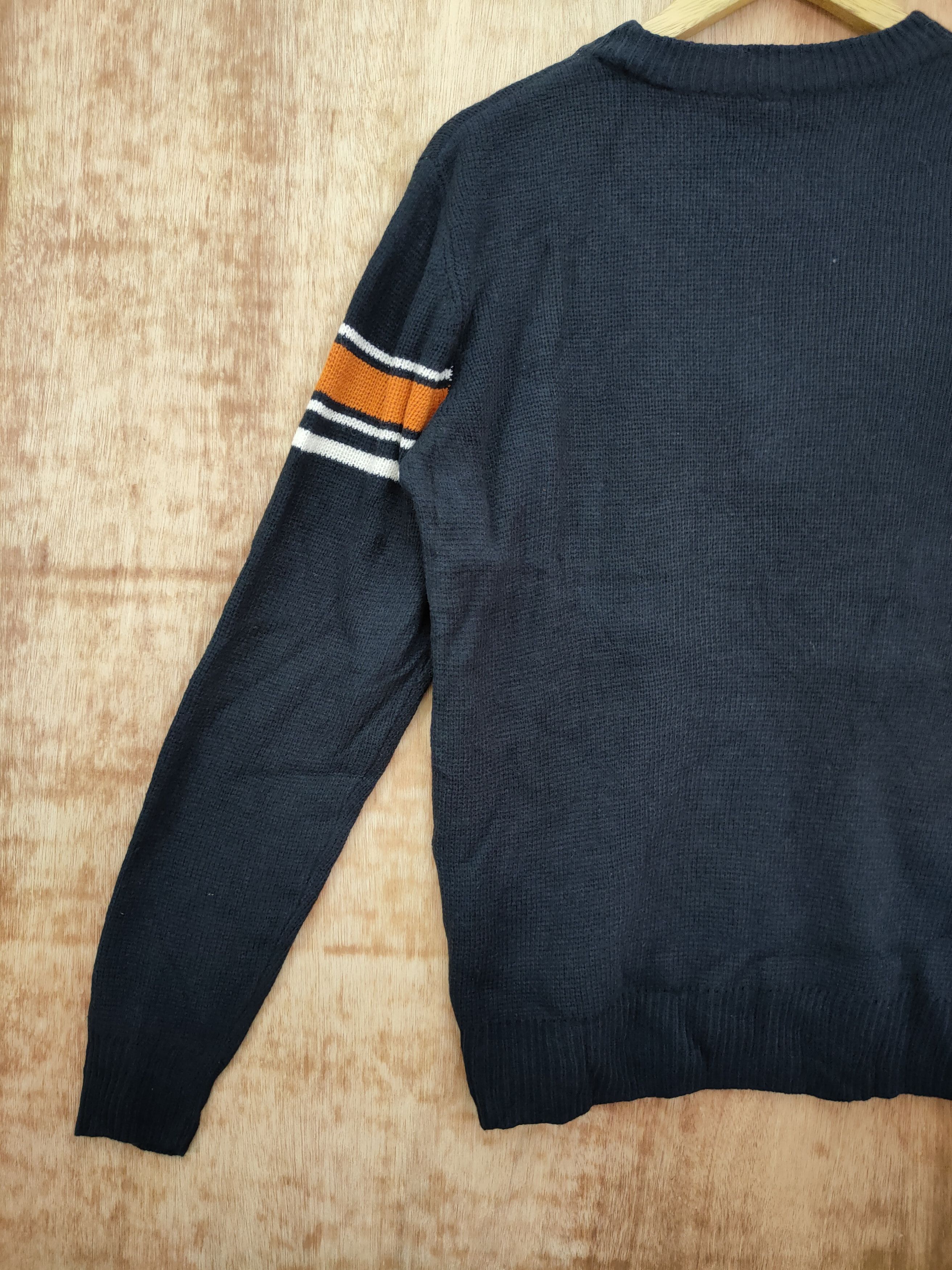 Japanese Brand DL uniqlo sweatshirt stripe black vintage #46-148 Size US M / EU 48-50 / 2 - 6 Thumbnail