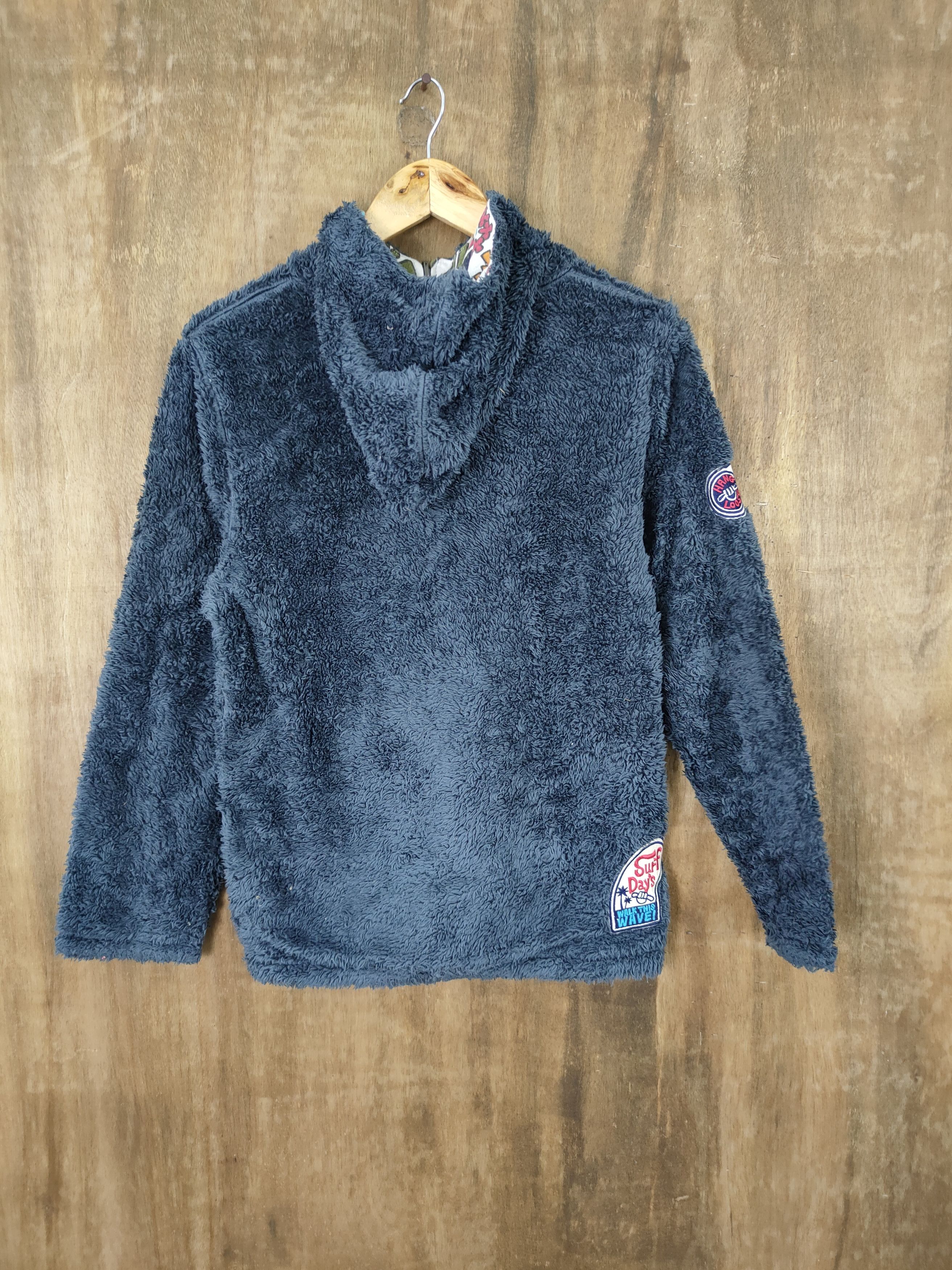 Japanese Brand × Vintage DLL Surf days fleece reversible full print sweater #782 Size US S / EU 44-46 / 1 - 9 Thumbnail
