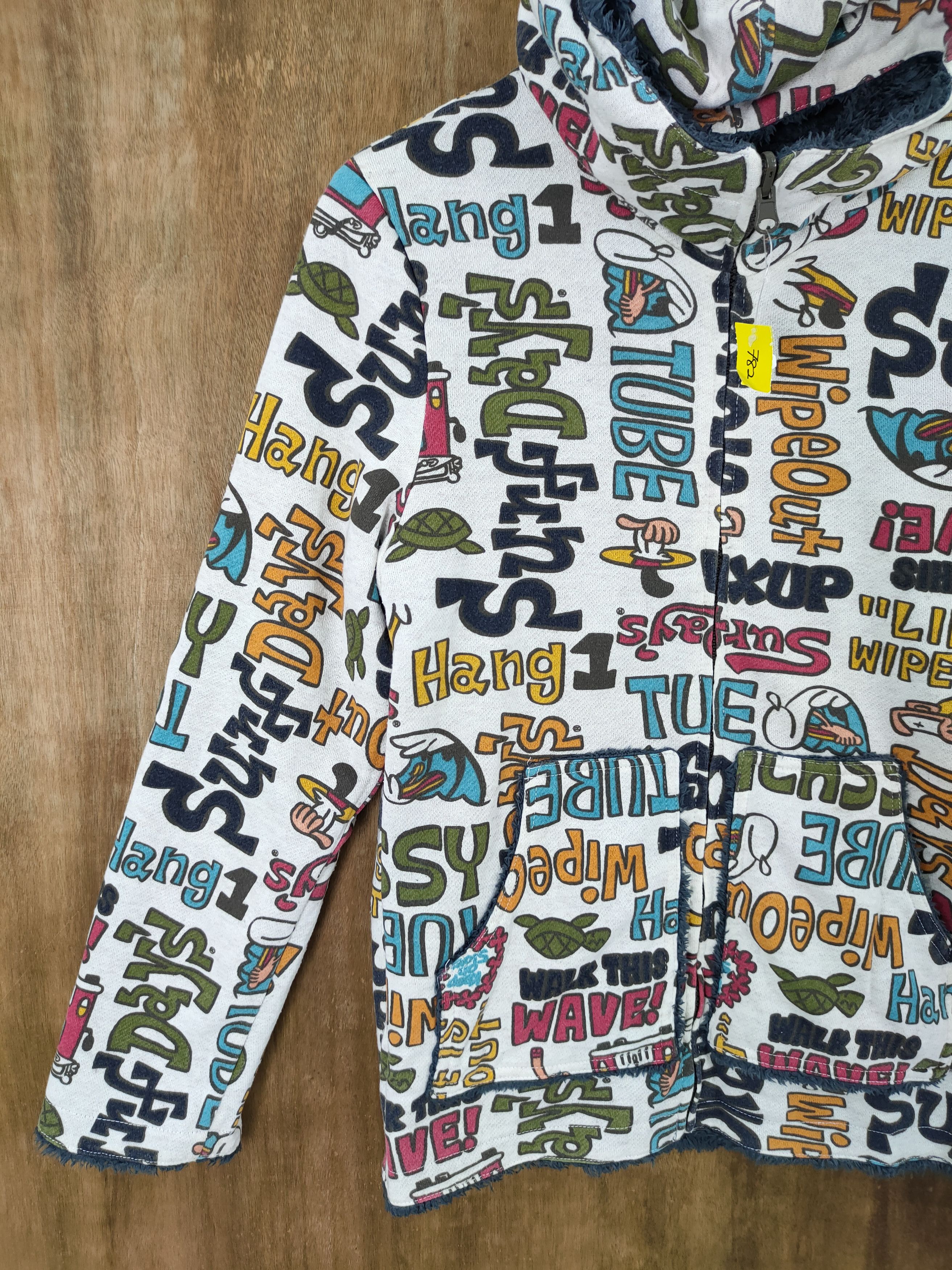Japanese Brand × Vintage DLL Surf days fleece reversible full print sweater #782 Size US S / EU 44-46 / 1 - 13 Thumbnail