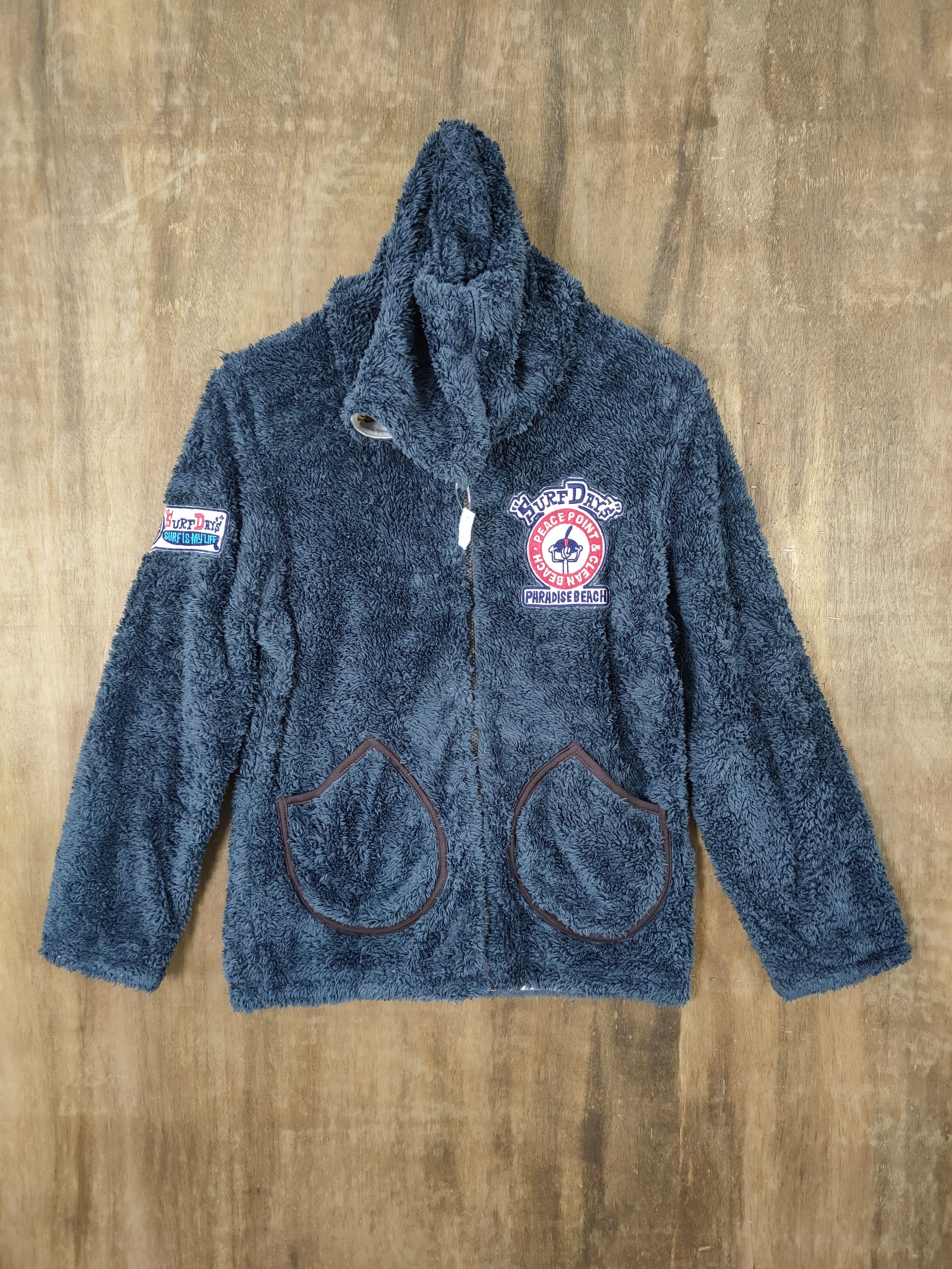 Japanese Brand × Vintage DLL Surf days fleece reversible full print sweater #782 Size US S / EU 44-46 / 1 - 2 Thumbnail