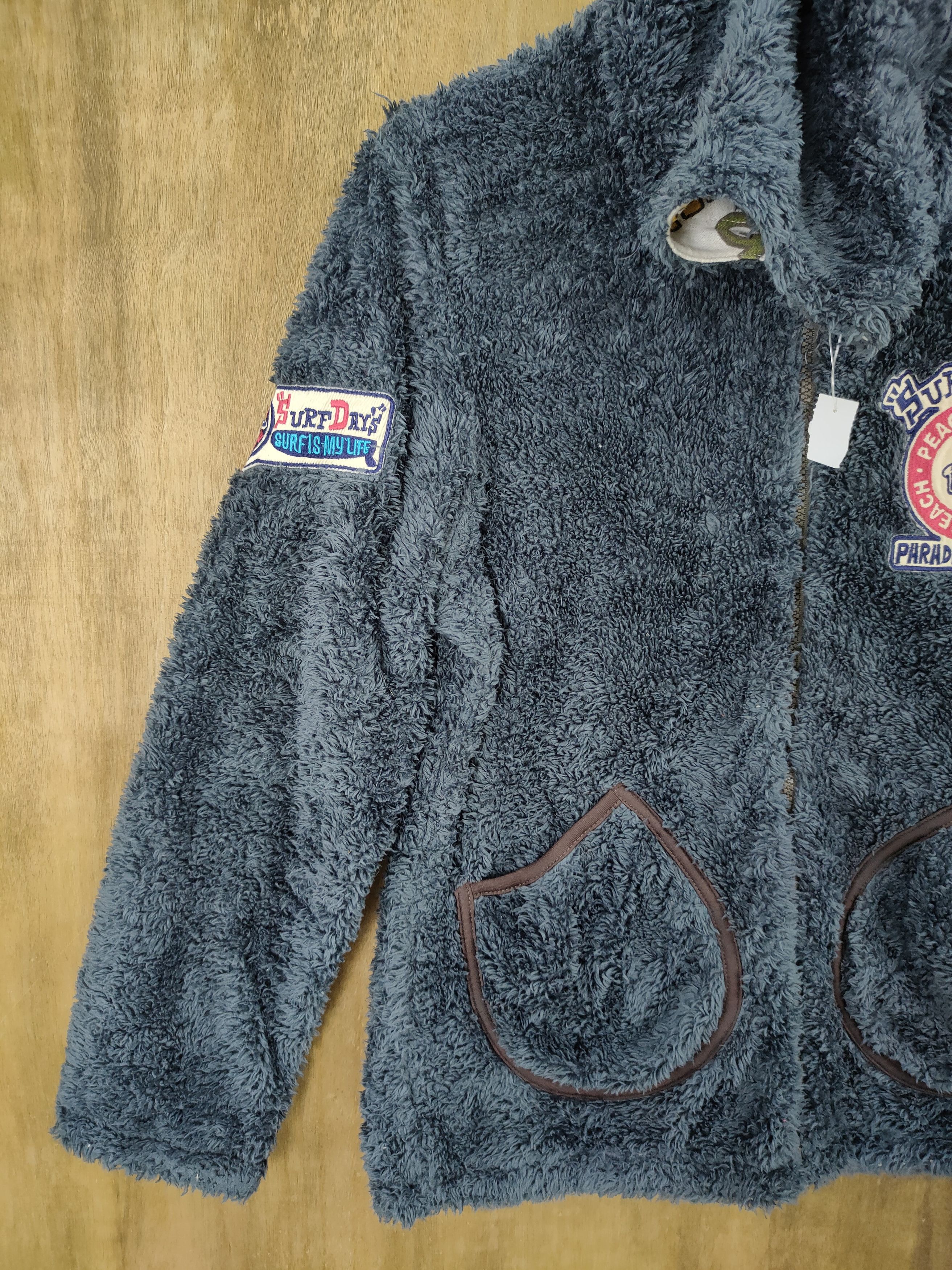 Japanese Brand × Vintage DLL Surf days fleece reversible full print sweater #782 Size US S / EU 44-46 / 1 - 3 Thumbnail