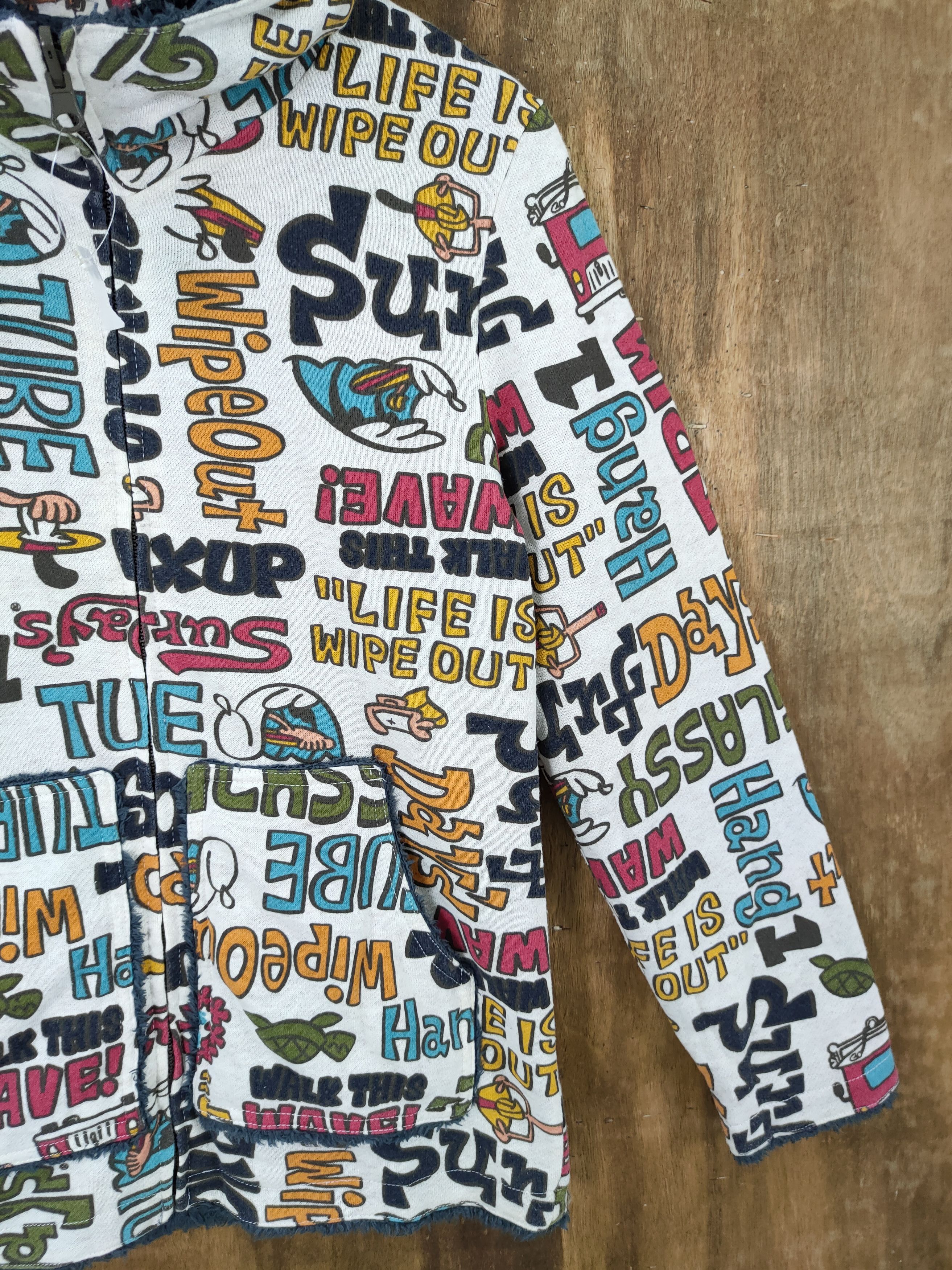 Japanese Brand × Vintage DLL Surf days fleece reversible full print sweater #782 Size US S / EU 44-46 / 1 - 14 Thumbnail
