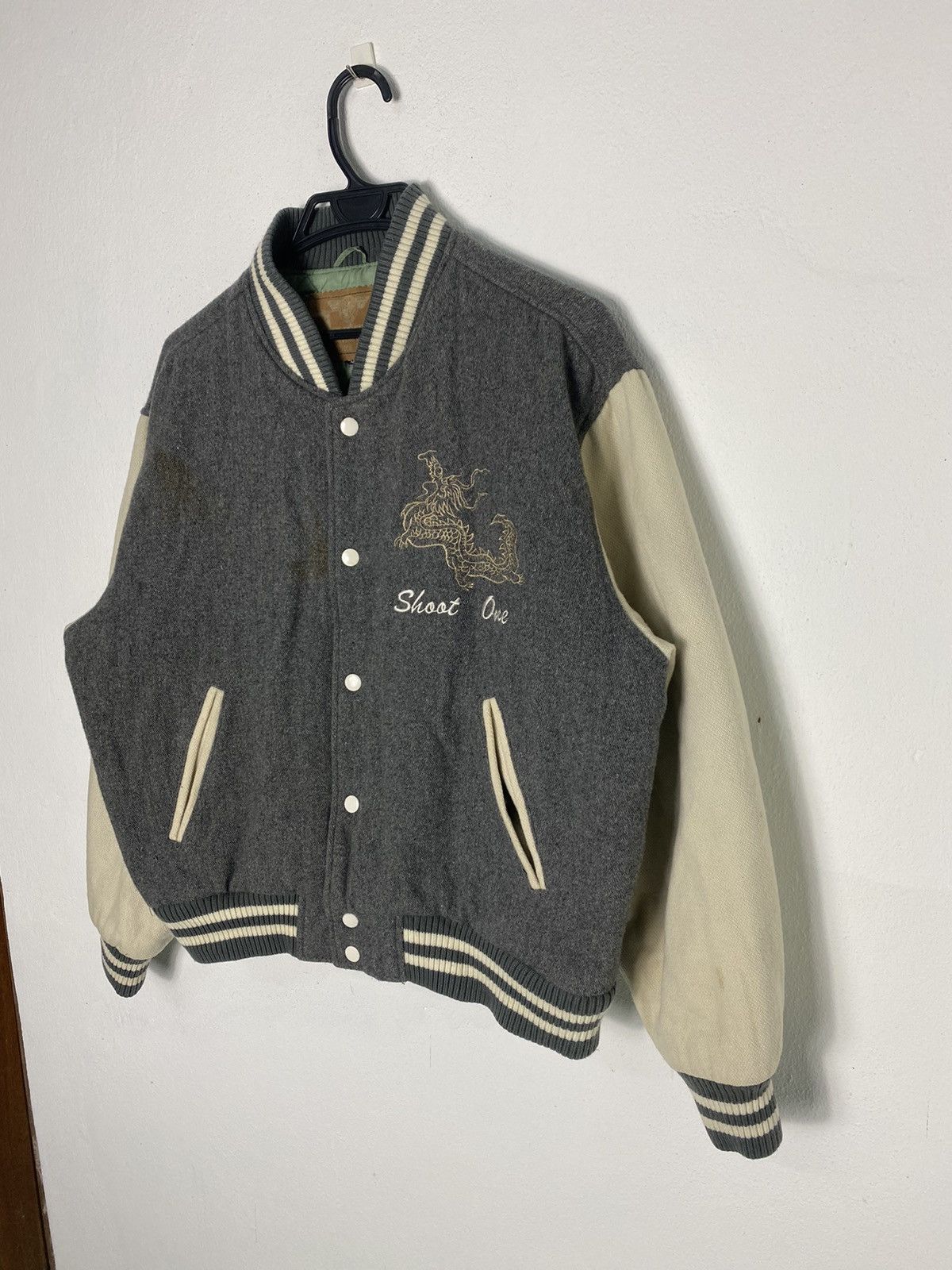Japanese Brand Vintage Varsity Sukajan Embroidered Wool Jacket Size US M / EU 48-50 / 2 - 3 Thumbnail
