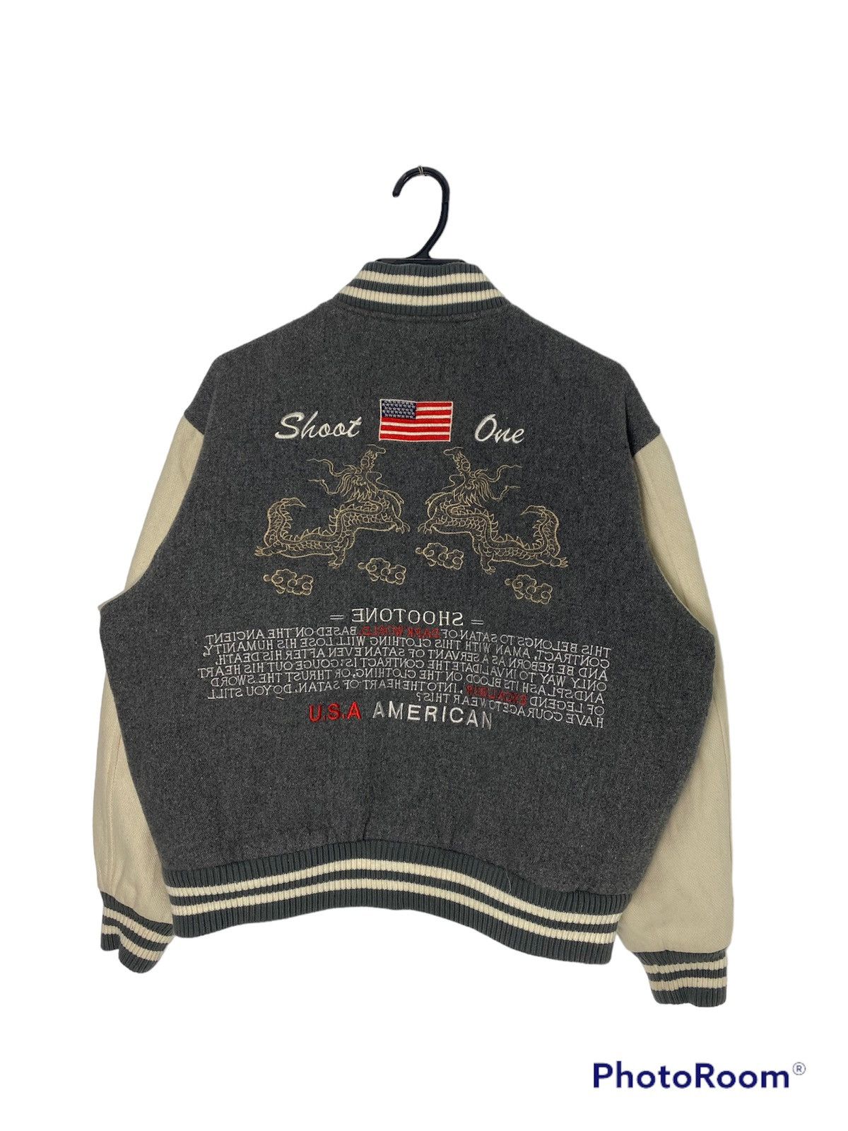 Japanese Brand Vintage Varsity Sukajan Embroidered Wool Jacket Size US M / EU 48-50 / 2 - 1 Thumbnail