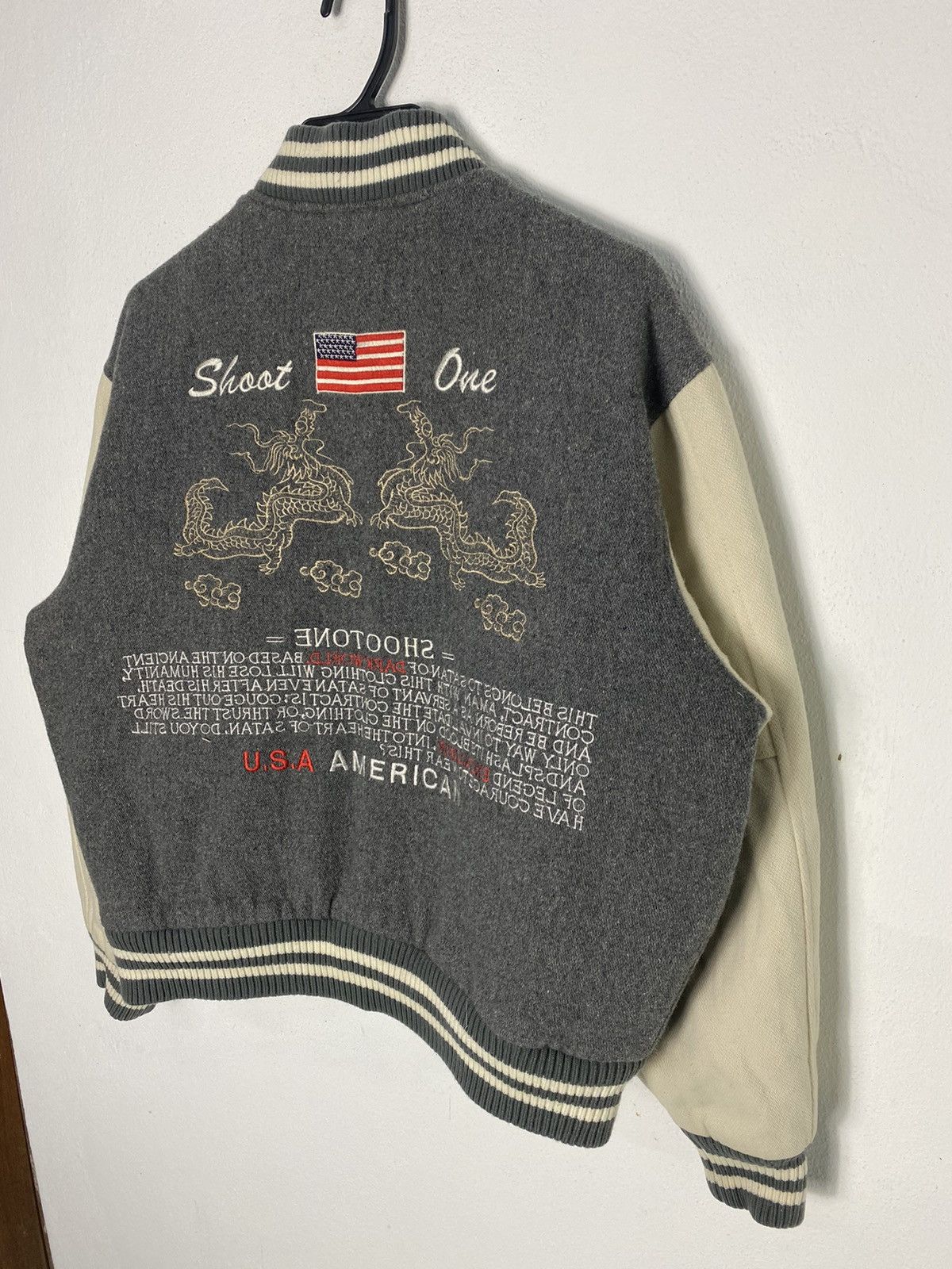 Japanese Brand Vintage Varsity Sukajan Embroidered Wool Jacket Size US M / EU 48-50 / 2 - 4 Thumbnail