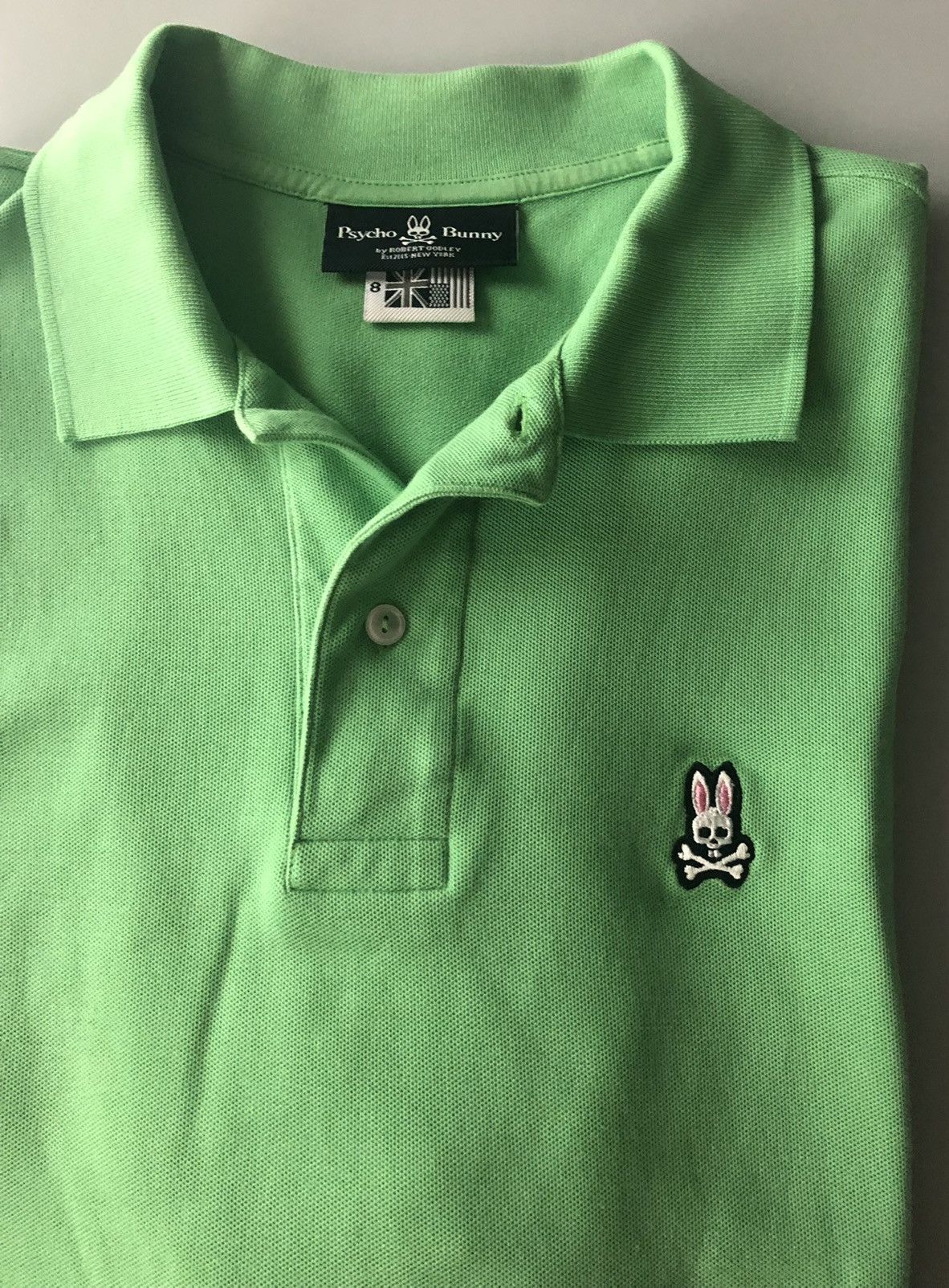 Psycho Bunny Psycho Bunny lime green Pima cotton pique polo 8 (XXL) Size US XXL / EU 58 / 5 - 8 Thumbnail