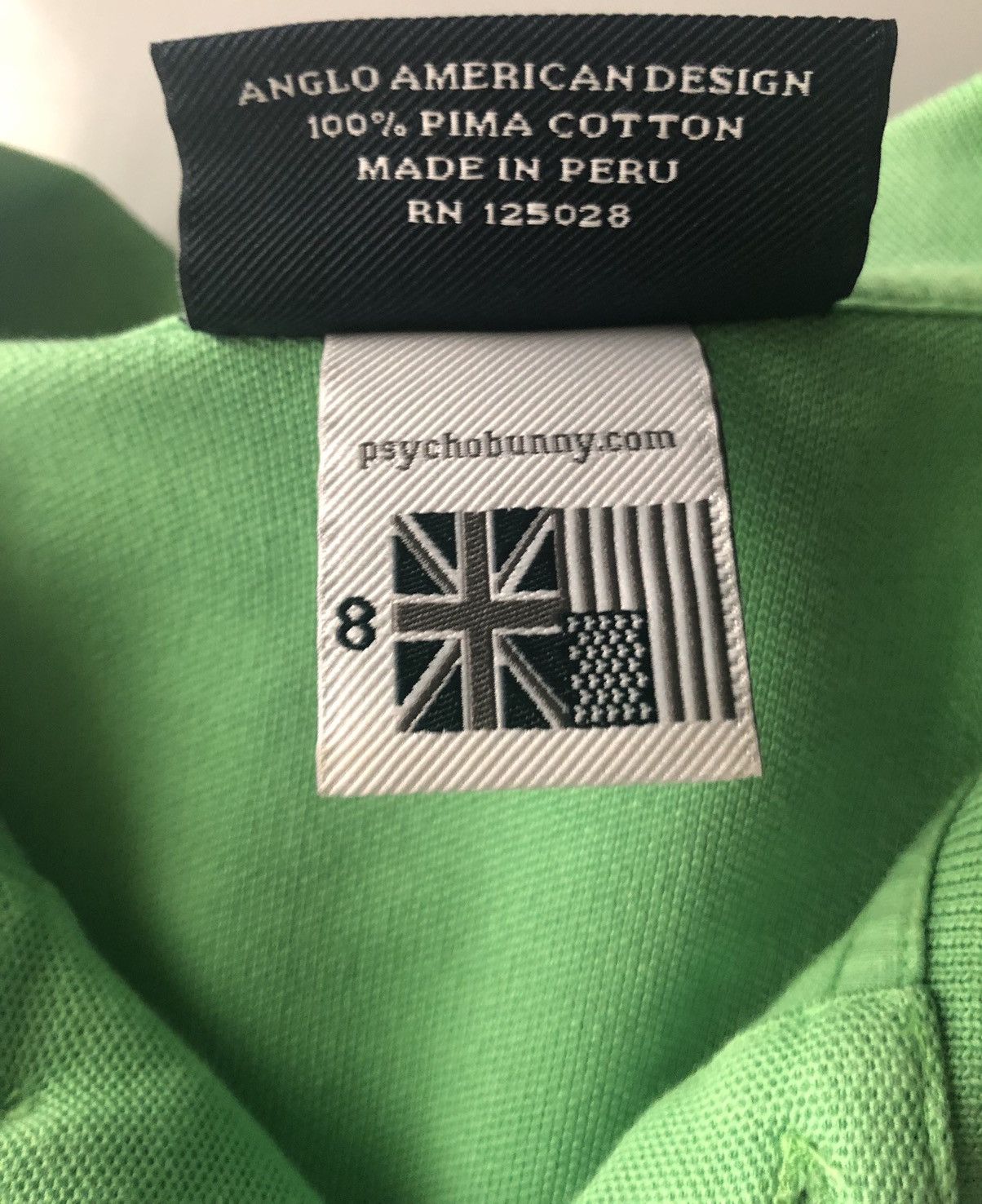 Psycho Bunny Psycho Bunny lime green Pima cotton pique polo 8 (XXL) Size US XXL / EU 58 / 5 - 5 Thumbnail