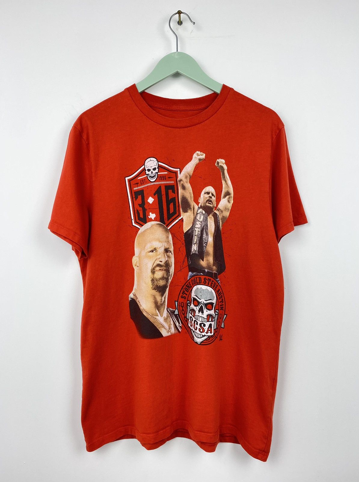 WWE Stone Cold Steve Austin 3:16 T Shirt Tee Undertaker Kane Size US M / EU 48-50 / 2 - 1 Thumbnail