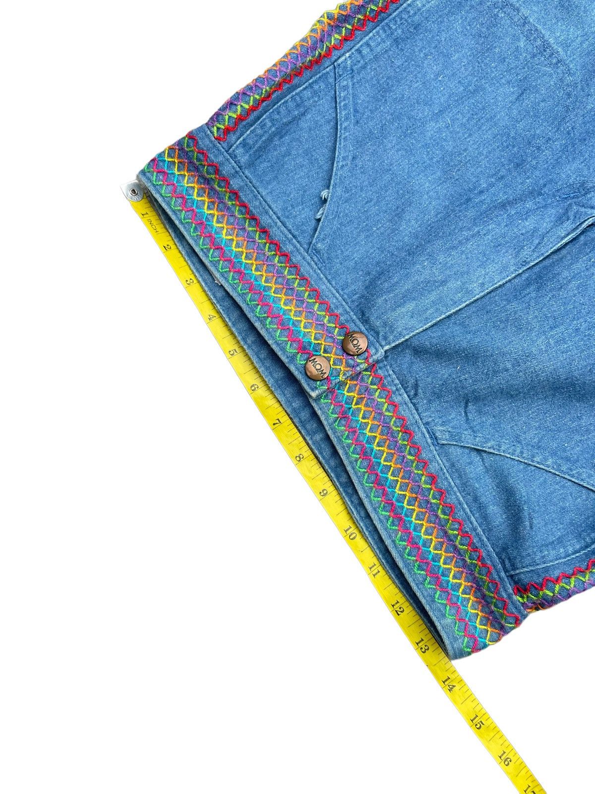 Japanese Brand Vintage Wow Wide Leg Denim Size US 27 - 2 Thumbnail