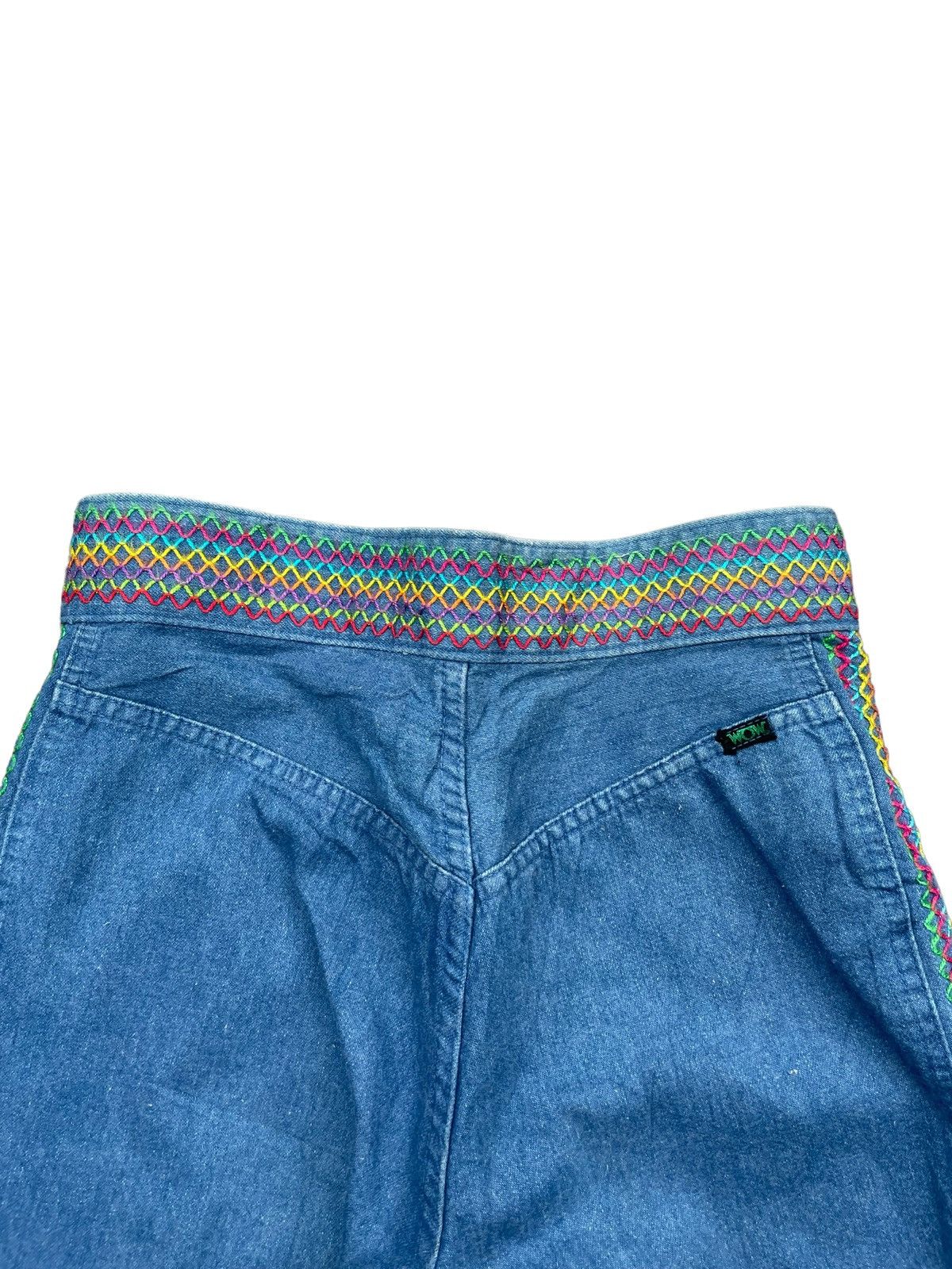 Japanese Brand Vintage Wow Wide Leg Denim Size US 27 - 10 Thumbnail