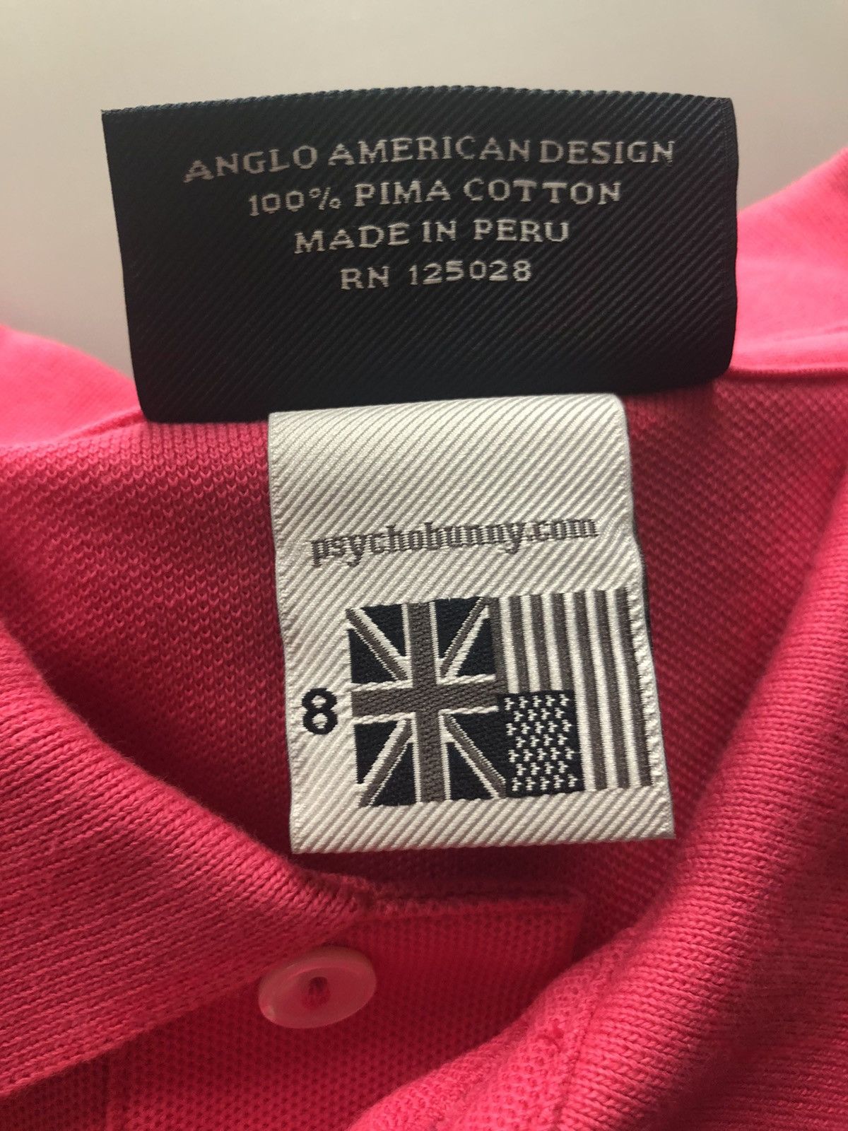 Psycho Bunny Psycho bunny wild berry Pima cotton classic polo 8 (XXL) Size US XXL / EU 58 / 5 - 8 Thumbnail