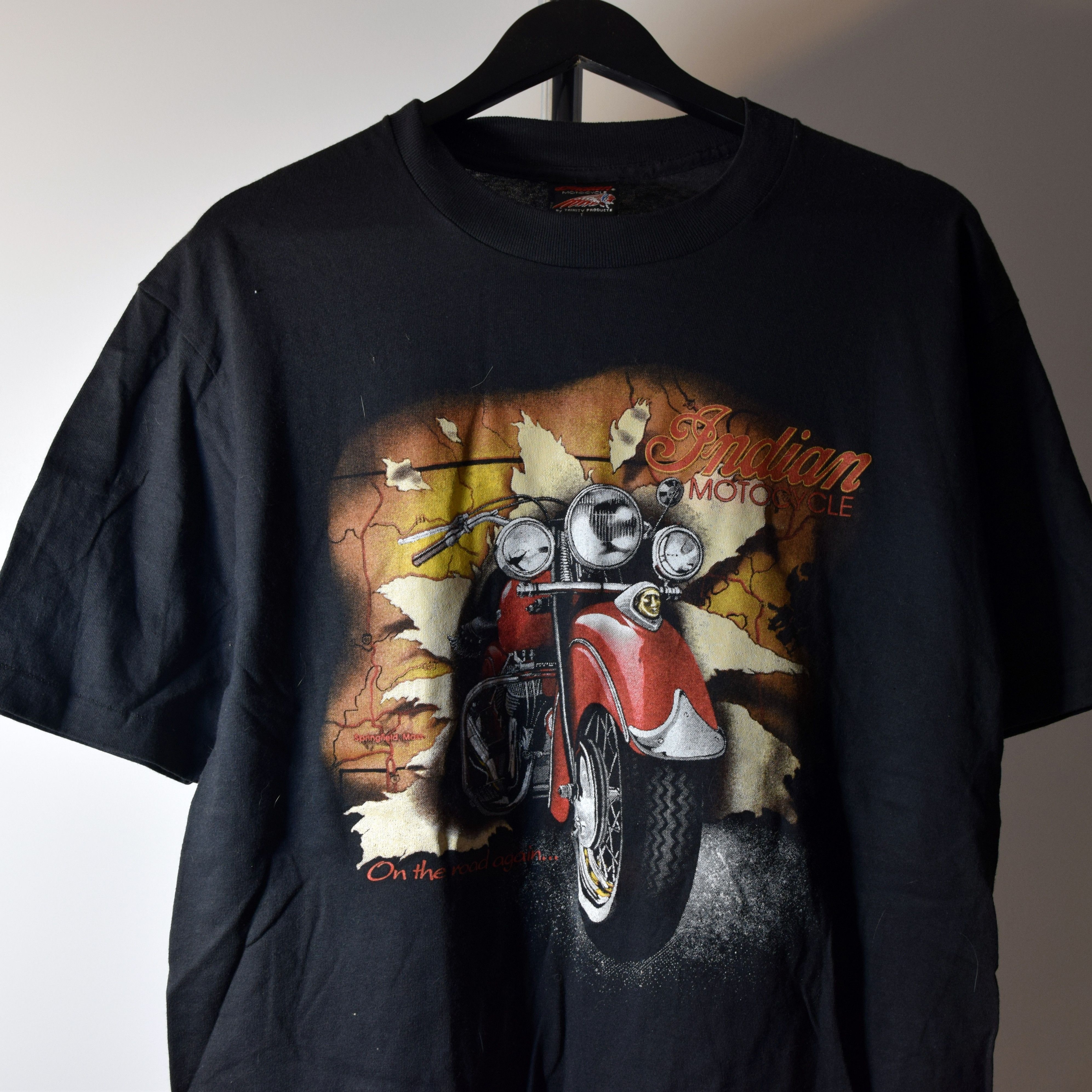 Indian Motorcycle × Vintage 90S VINTAGE INDIAN HARLEY DAVIDSON MOTORCYCLES L Size US L / EU 52-54 / 3 - 3 Thumbnail