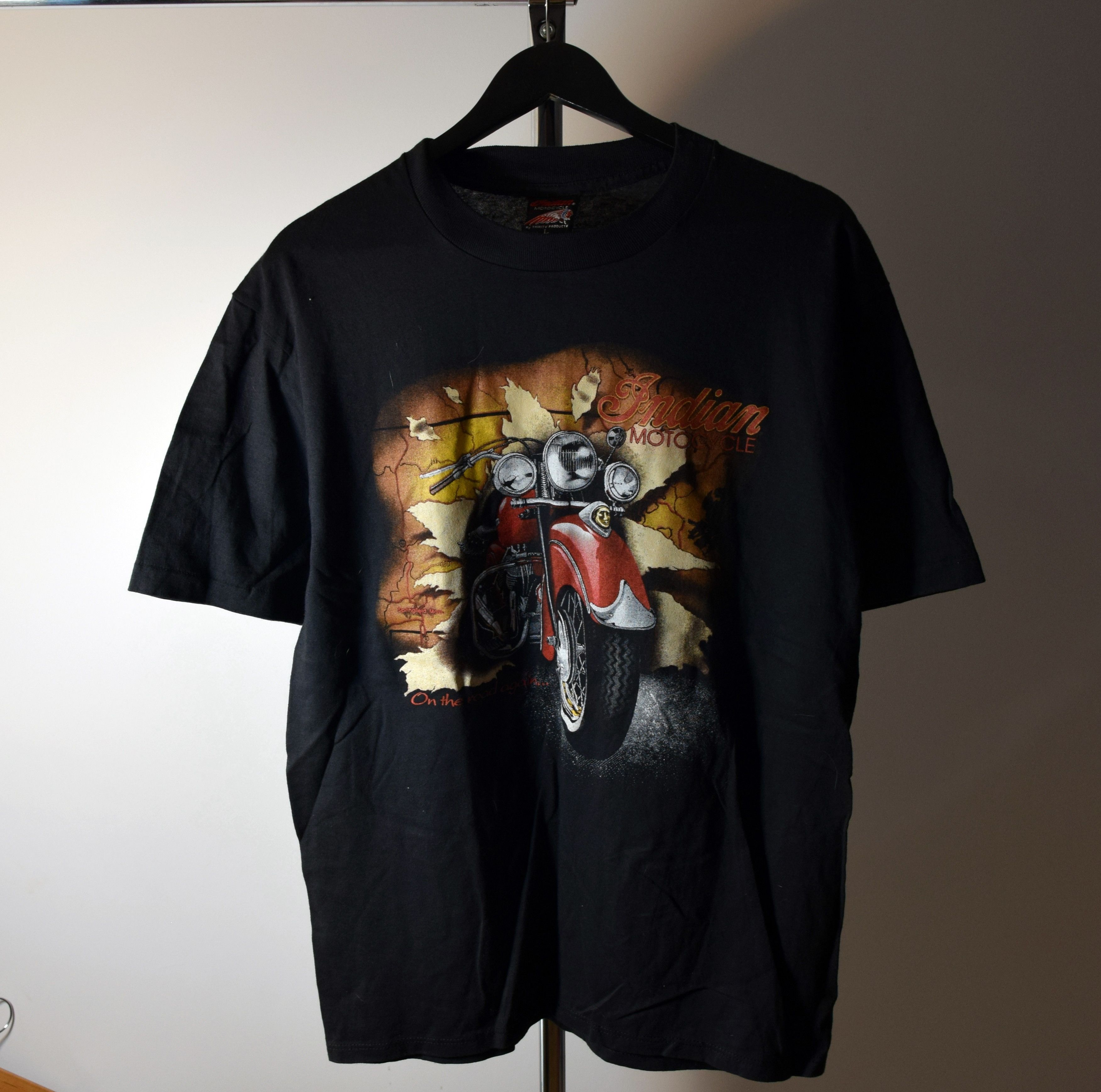 Indian Motorcycle × Vintage 90S VINTAGE INDIAN HARLEY DAVIDSON MOTORCYCLES L Size US L / EU 52-54 / 3 - 1 Thumbnail