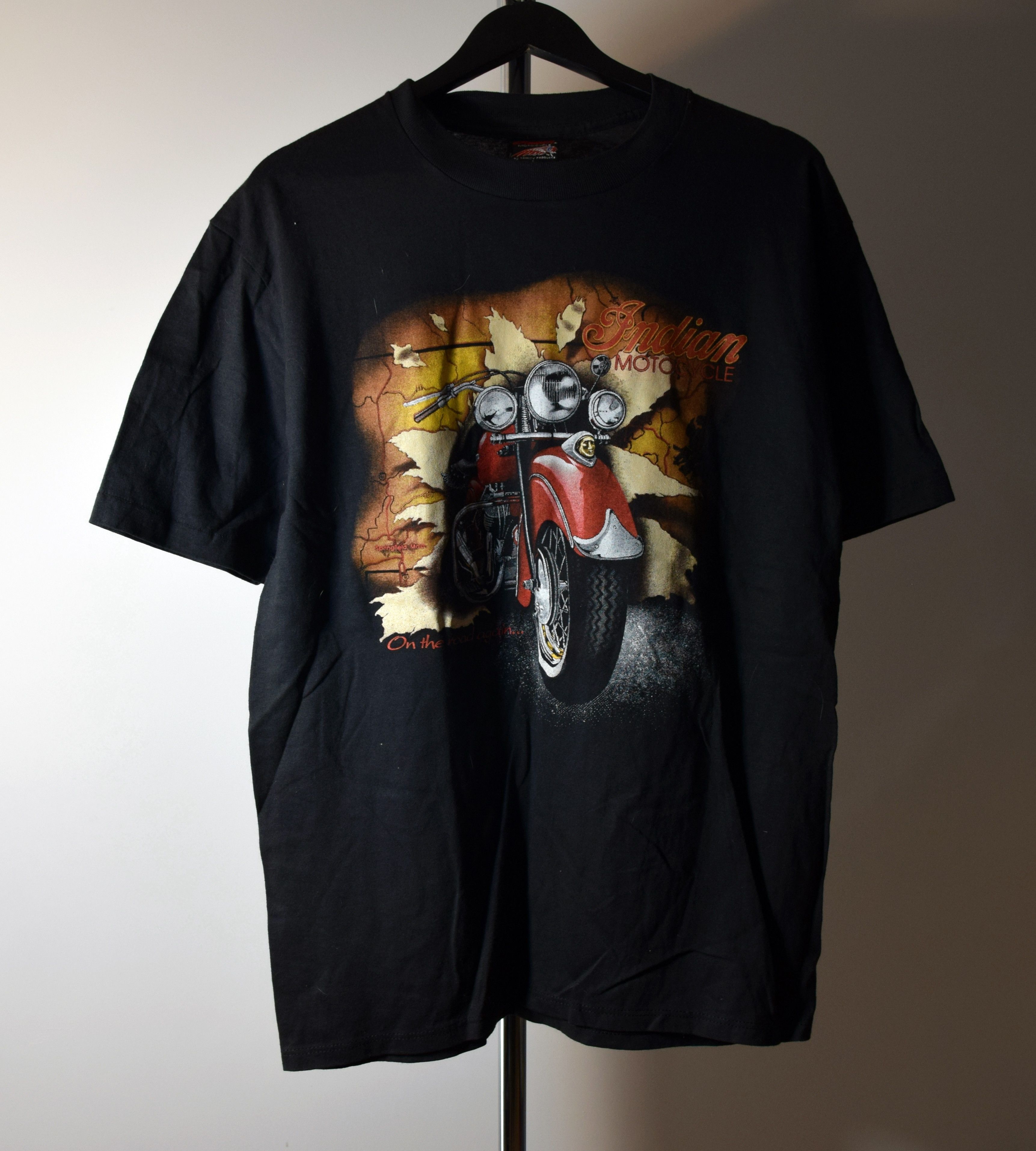 Indian Motorcycle × Vintage 90S VINTAGE INDIAN HARLEY DAVIDSON MOTORCYCLES L Size US L / EU 52-54 / 3 - 2 Thumbnail