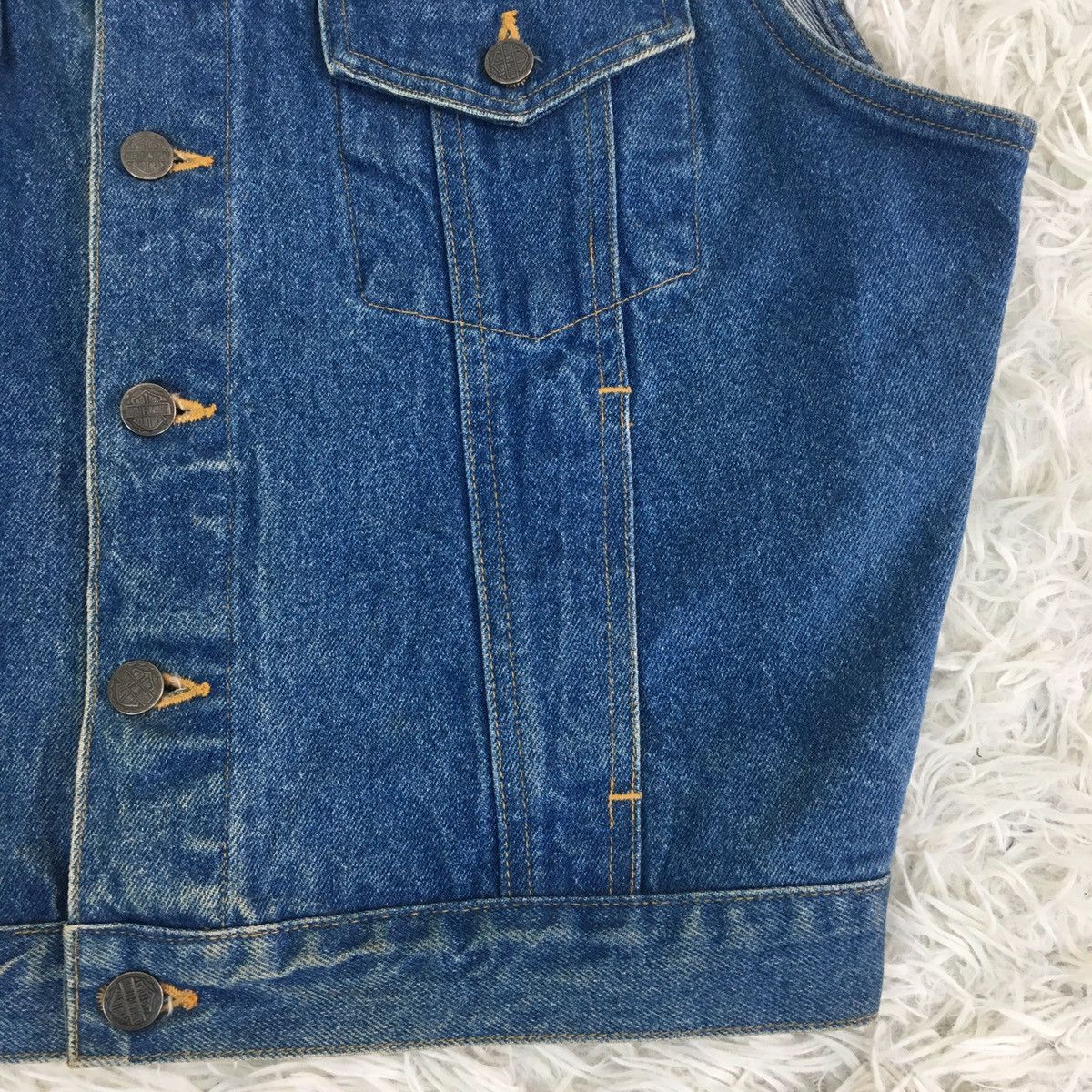 Harley Davidson × Vintage Harley Davidson Denim Vest Size US M / EU 48-50 / 2 - 4 Thumbnail
