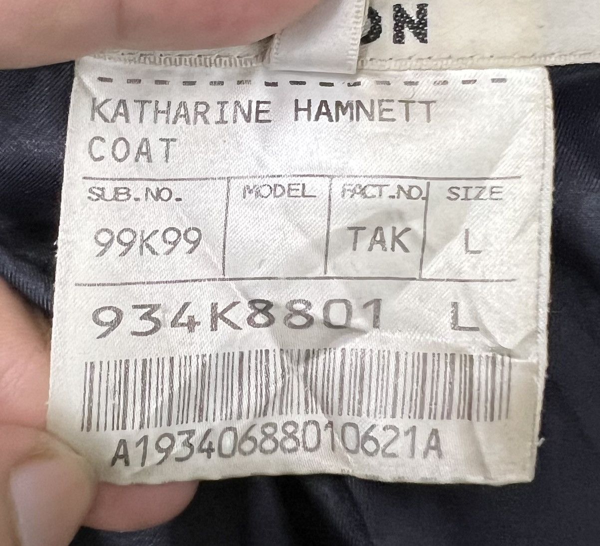 Katharine Hamnett London Katharine Hamnett London Coat Size L / US 10 / IT 46 - 14 Thumbnail