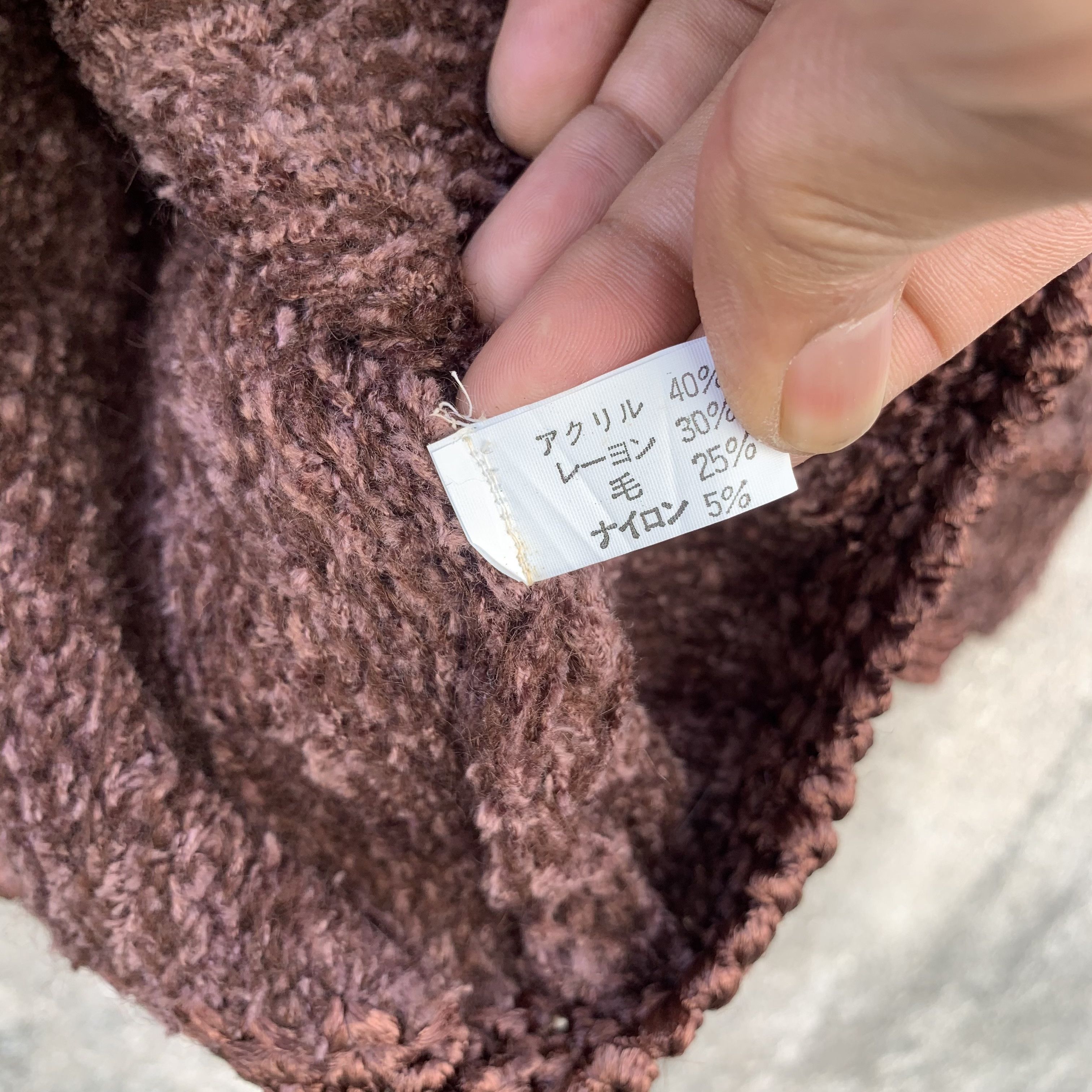 Homespun Knitwear STEALS 💥 Flat Brioche Stitch Cardigan Knit Baggy Button Ups Size US M / EU 48-50 / 2 - 7 Thumbnail