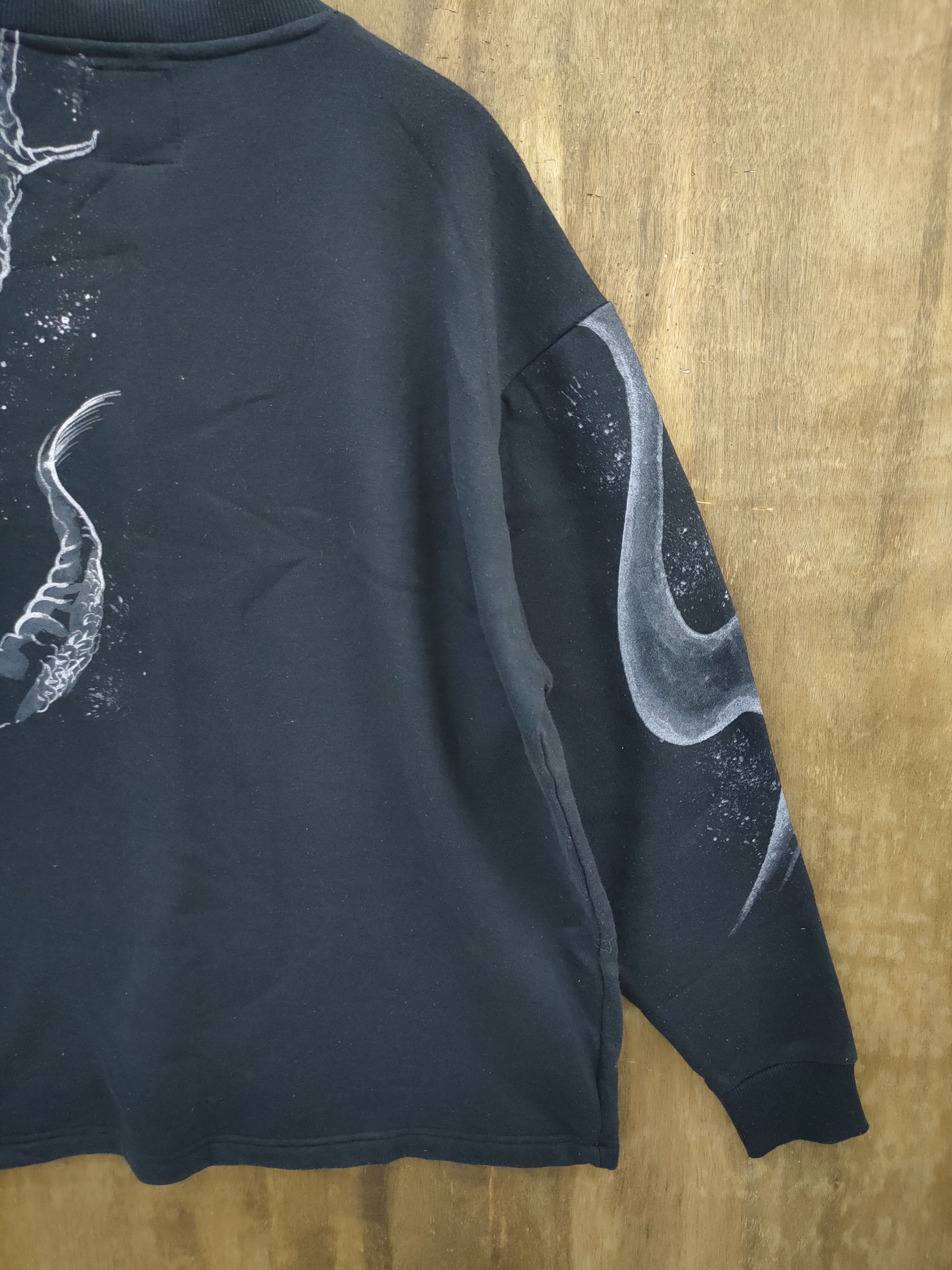Japanese Brand DL Juraku Japan dragon tatoo yakuza sweatshirt #46-029DLL Size US XL / EU 56 / 4 - 10 Thumbnail