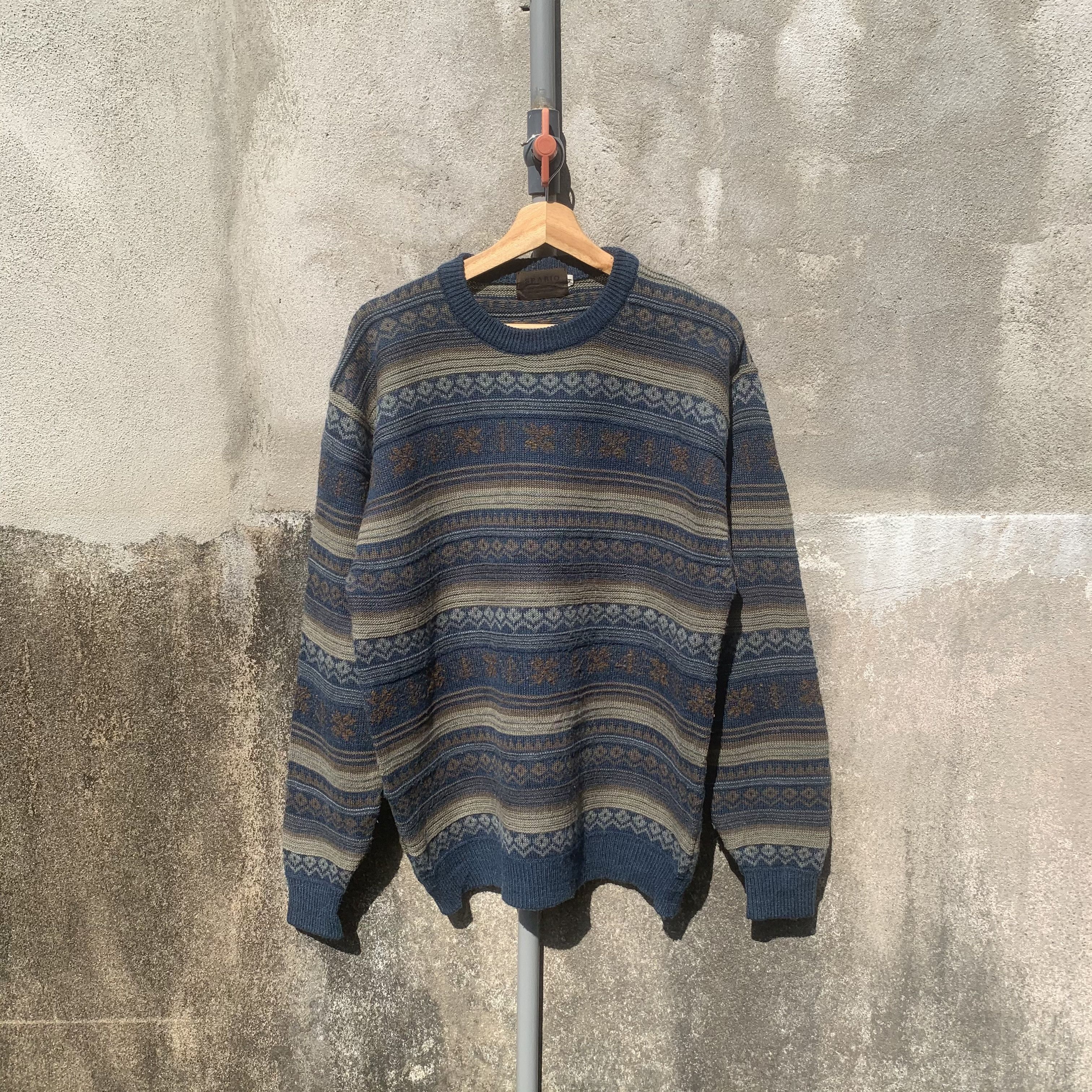 Vintage CYBER WEEK 💥 Vtg SPARIO Classic Arts Pullover Knit Sweater Size US M / EU 48-50 / 2 - 1 Thumbnail
