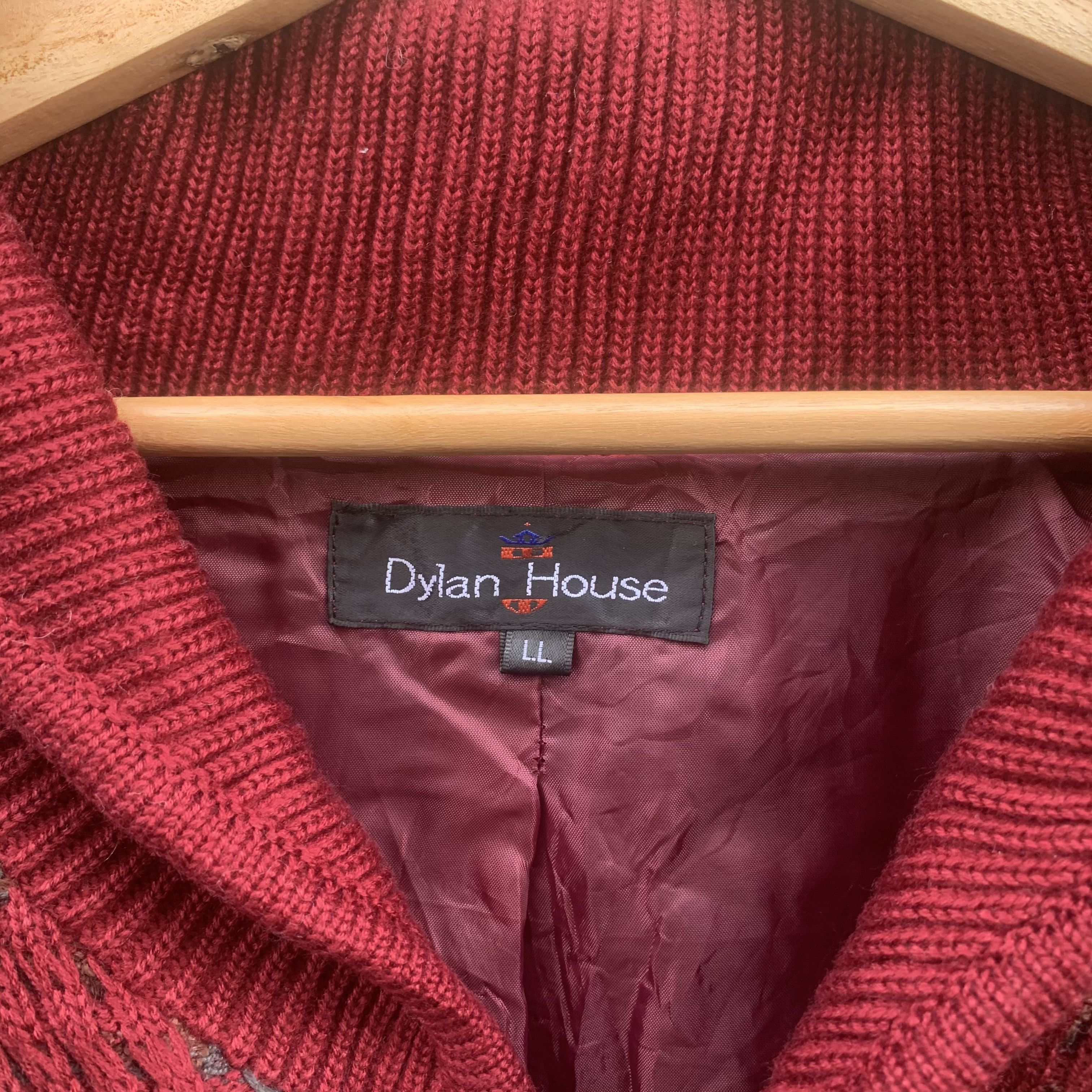 Japanese Brand Vintage Dylan House Button Ups Striped Cardigan Sweater Size US L / EU 52-54 / 3 - 6 Thumbnail
