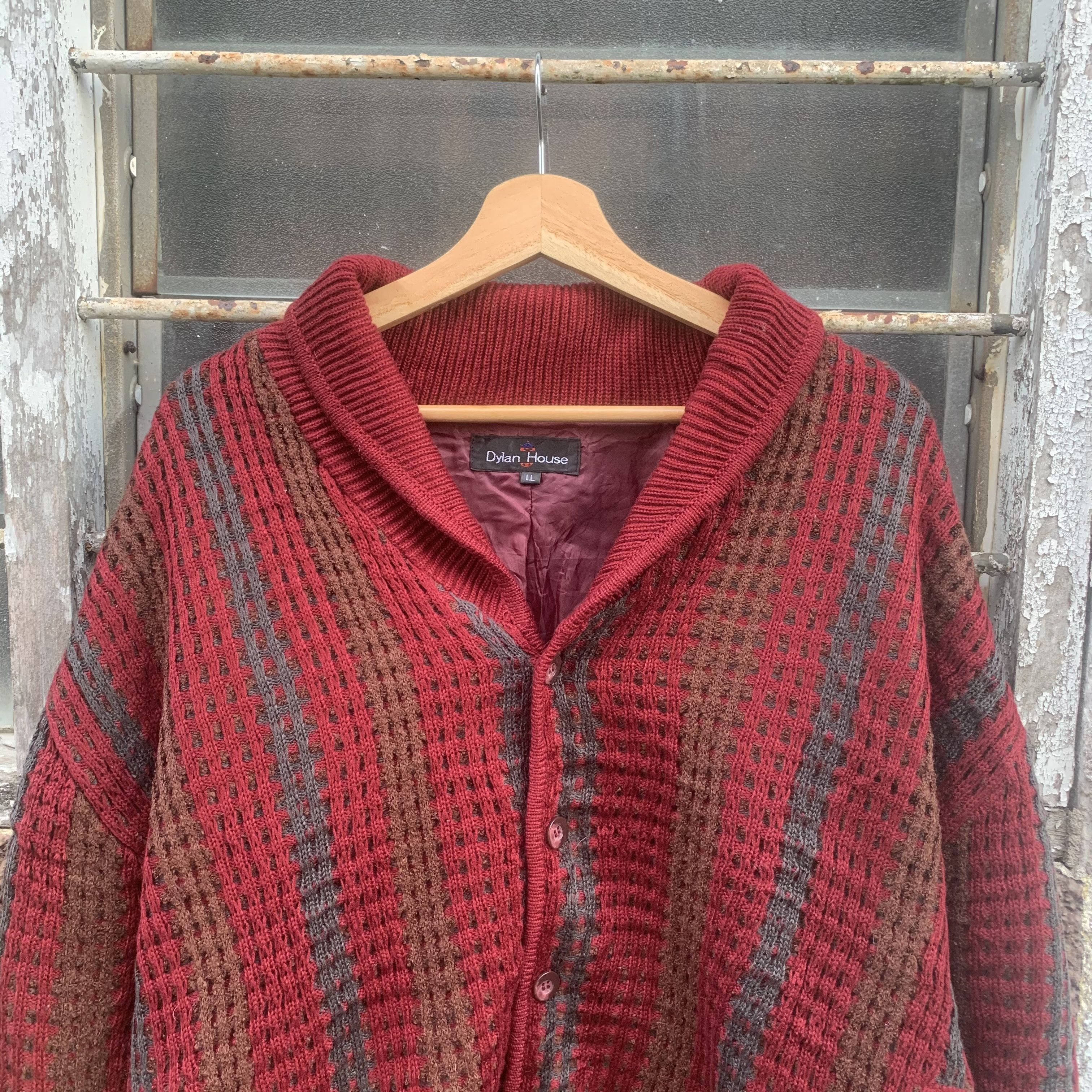Japanese Brand Vintage Dylan House Button Ups Striped Cardigan Sweater Size US L / EU 52-54 / 3 - 3 Thumbnail