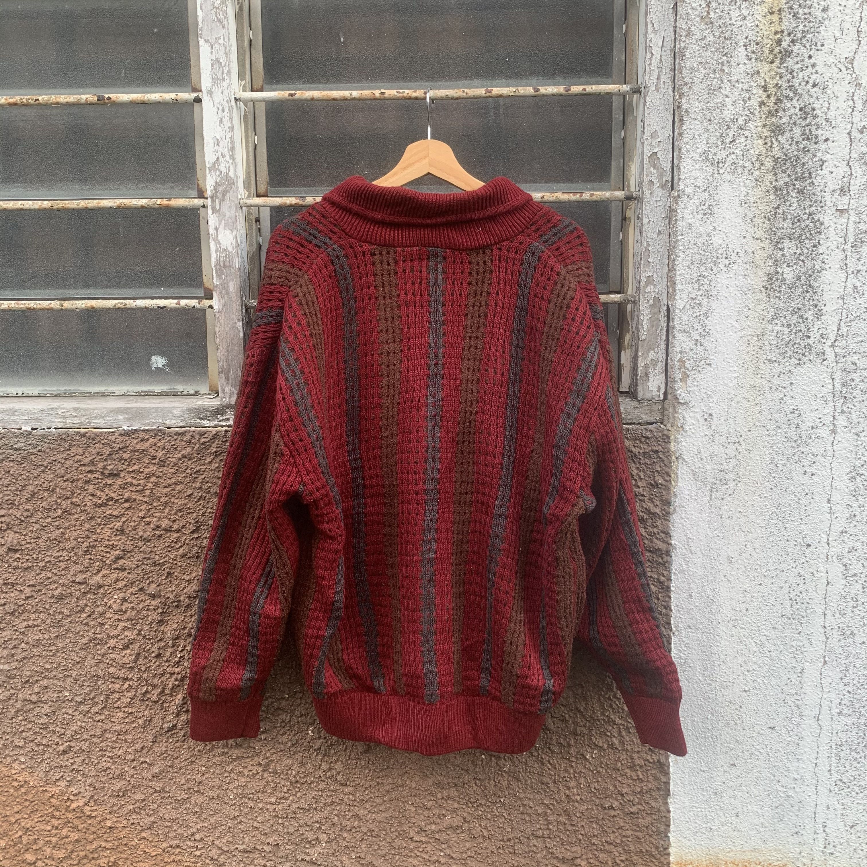 Japanese Brand Vintage Dylan House Button Ups Striped Cardigan Sweater Size US L / EU 52-54 / 3 - 7 Thumbnail