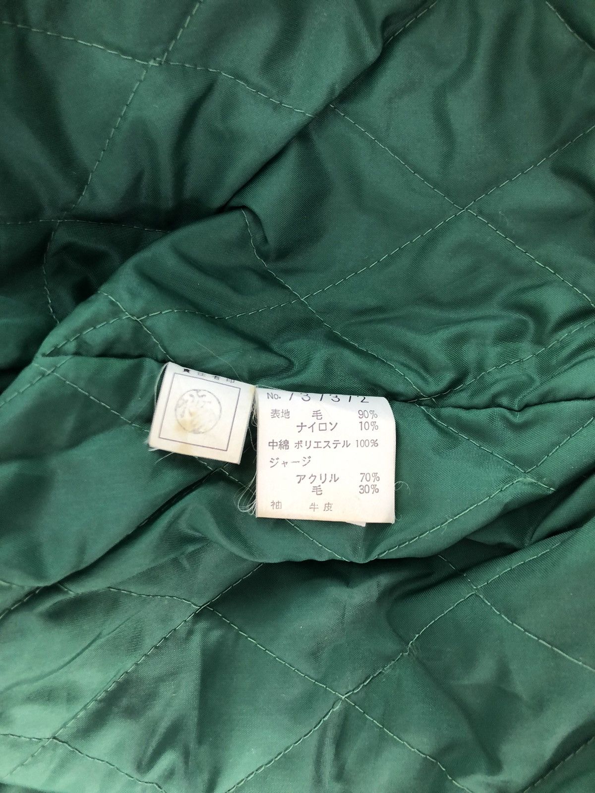 Genuine Leather × Japanese Brand 90s Campux 1967 Varsity Bomber Jacket Leather Sleeve Size US M / EU 48-50 / 2 - 9 Thumbnail