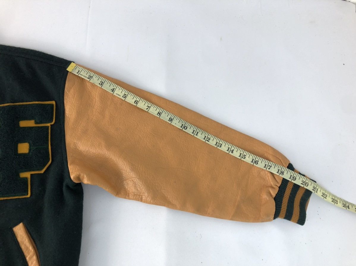 Genuine Leather × Japanese Brand 90s Campux 1967 Varsity Bomber Jacket Leather Sleeve Size US M / EU 48-50 / 2 - 13 Thumbnail