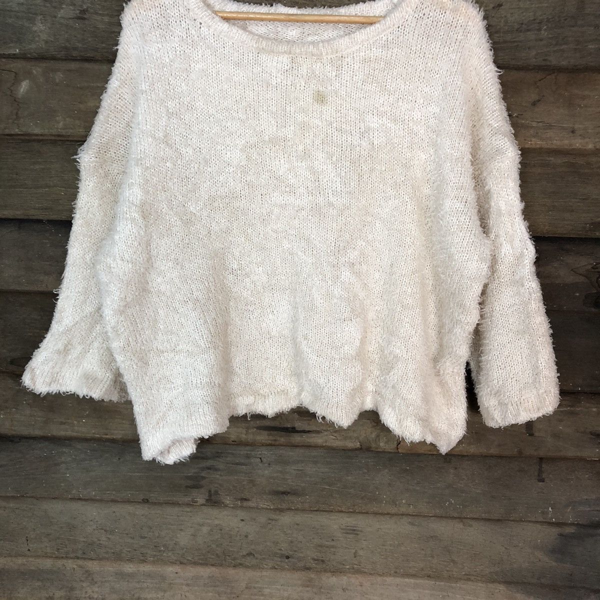 Japanese Brand Japan Shag Shaggy Fur Mohair Knitwear #6977 Size L / US 10 / IT 46 - 3 Thumbnail