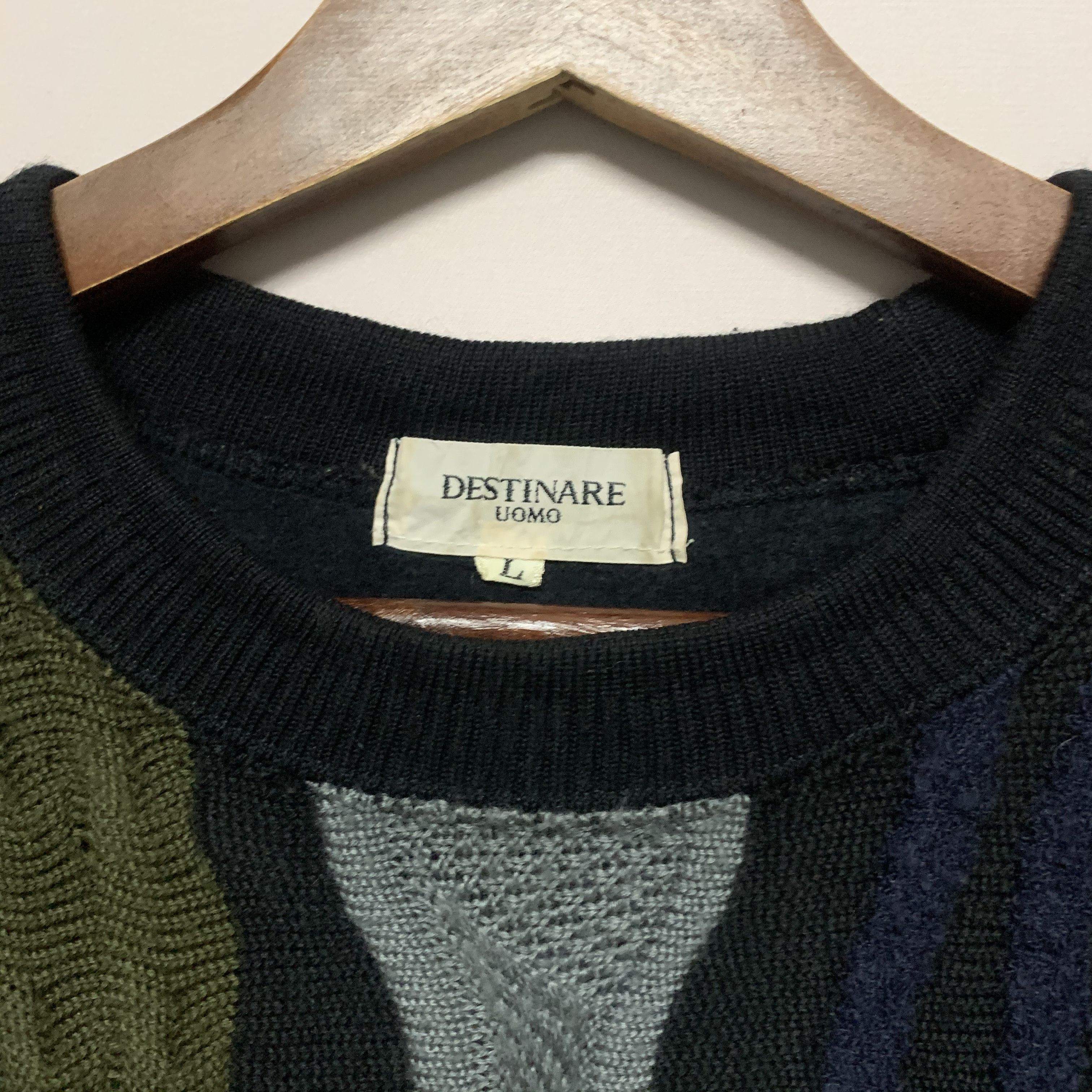 Coogi DESTINARE UOMO Japan Cable Knit VERY RARE Sweater Like Coogi Size US L / EU 52-54 / 3 - 3 Thumbnail