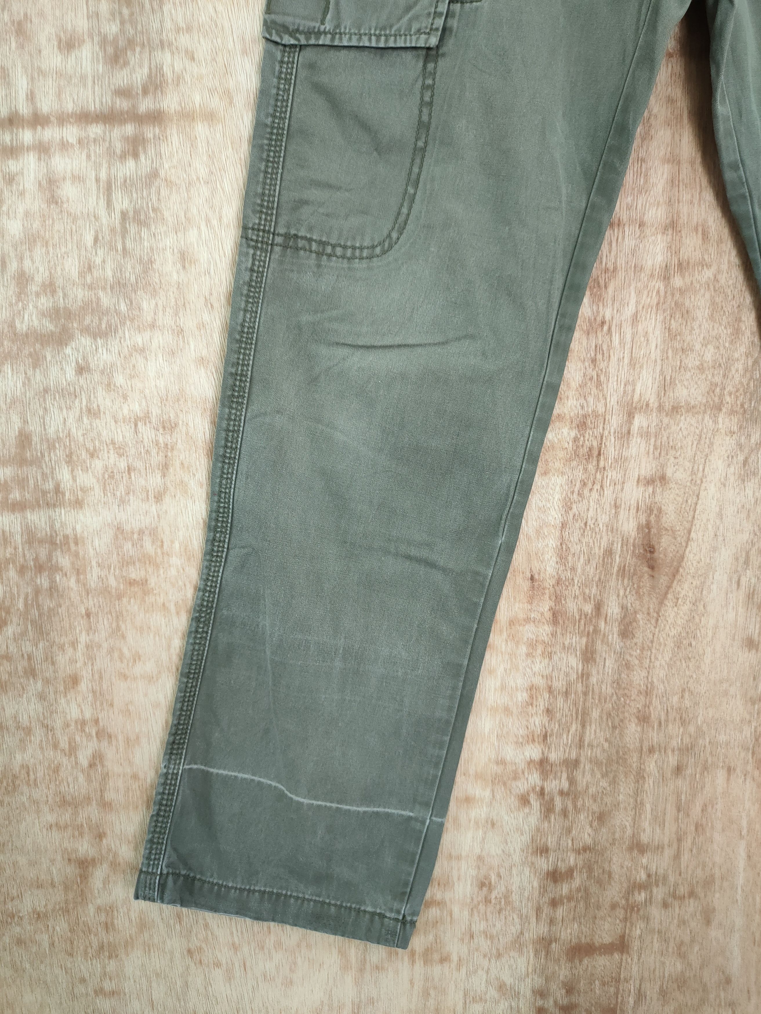 Japanese Brand DL Uniqlo size small green japan cargo pants #508 Size 25" / US 0 / IT 36 - 3 Thumbnail