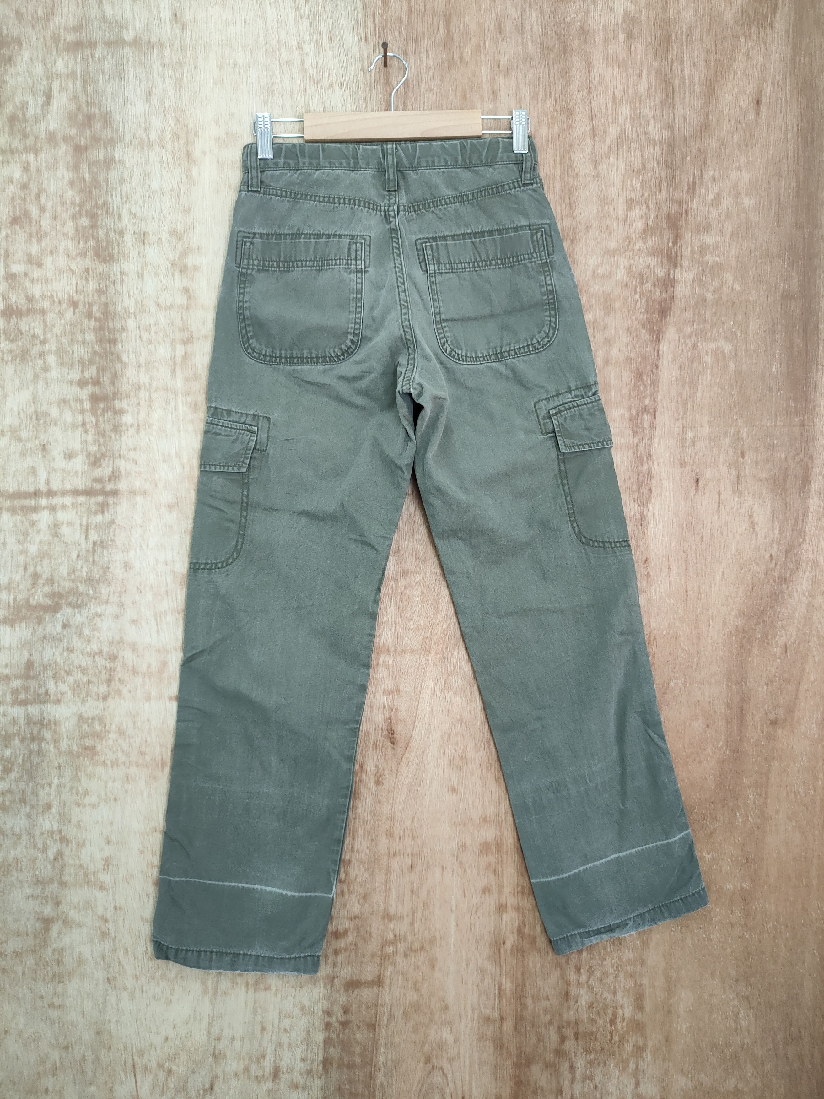 Japanese Brand DL Uniqlo size small green japan cargo pants #508 Size 25" / US 0 / IT 36 - 6 Thumbnail