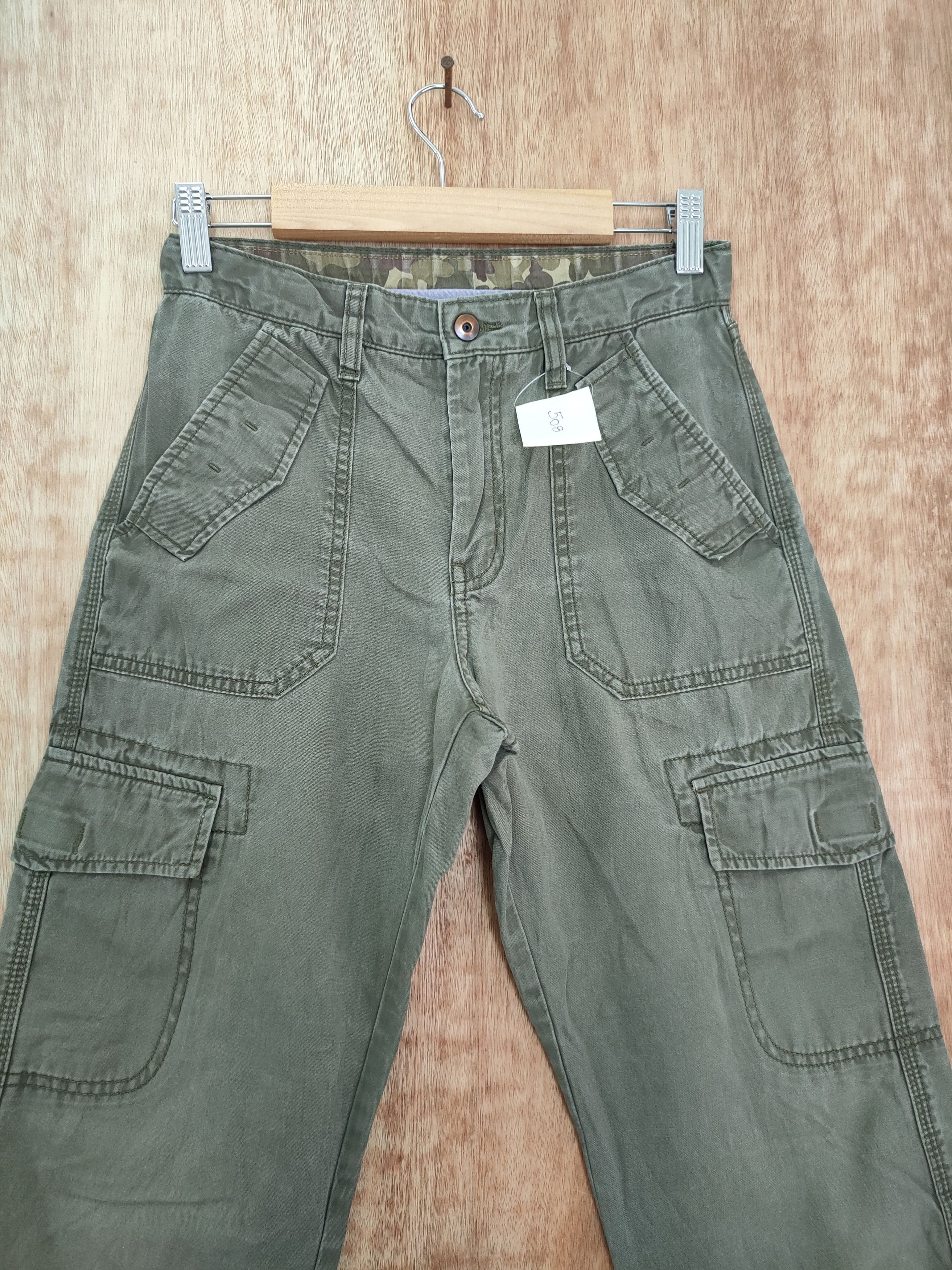 Japanese Brand DL Uniqlo size small green japan cargo pants #508 Size 25" / US 0 / IT 36 - 4 Thumbnail