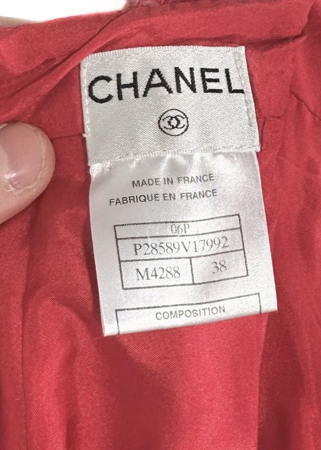 Chanel Chanel 06P Look 15 Red Tweed Skirt Size 27" / US 4 / IT 40 - 5 Thumbnail