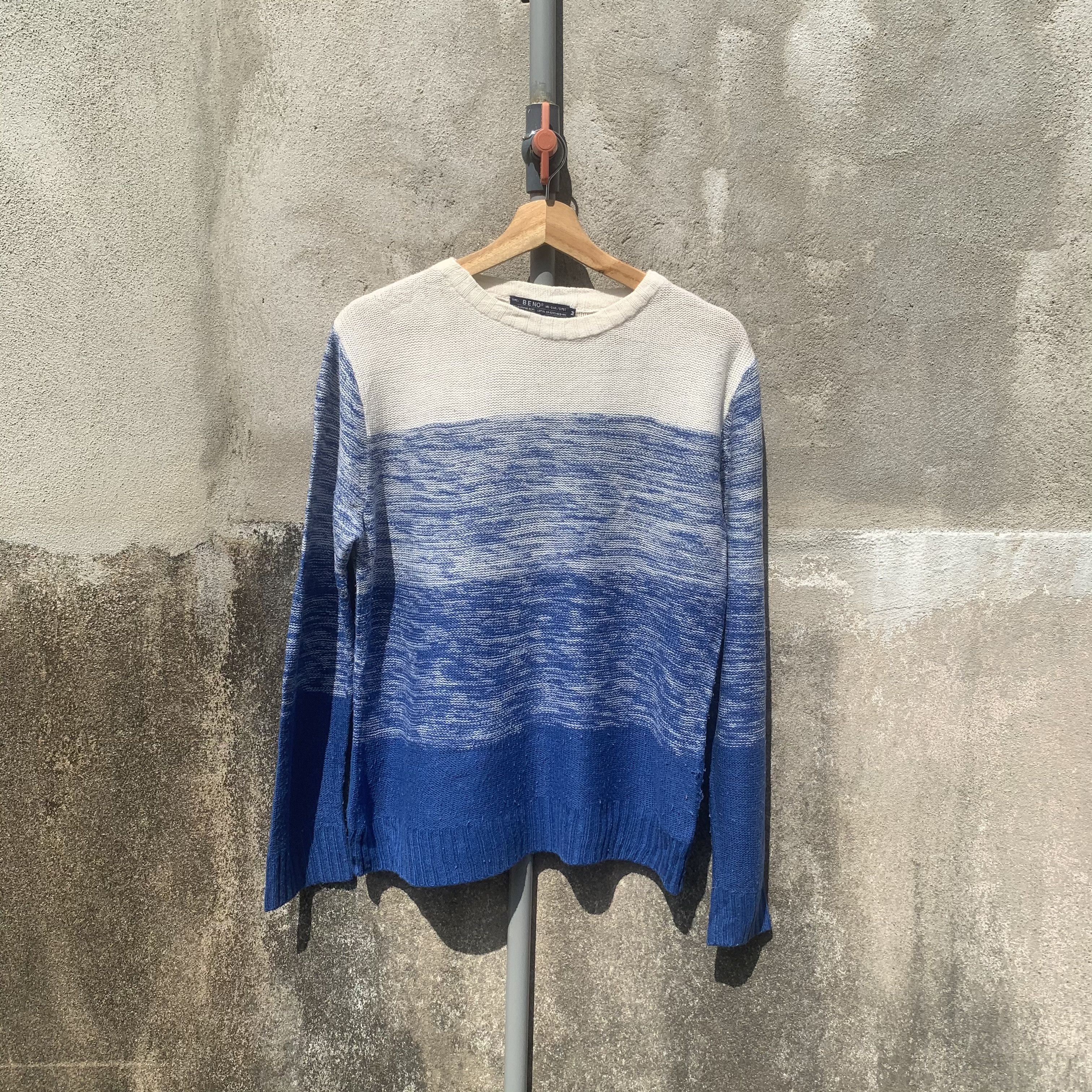 Aran Isles Knitwear CYBER WEEK💥 BENO JAPAN Honeycomb Knit Pullover Knit Sweater Size US M / EU 48-50 / 2 - 1 Thumbnail