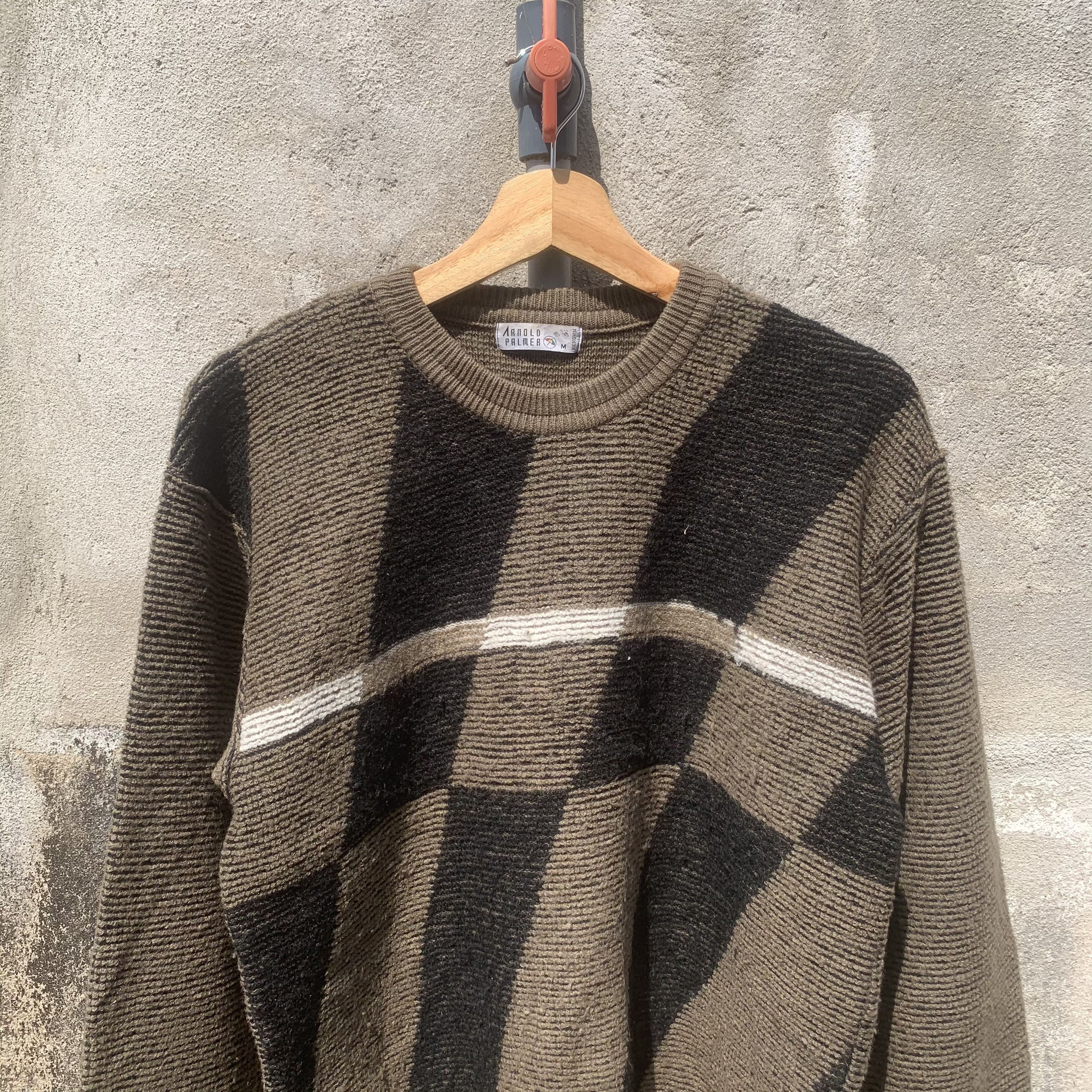 Japanese Brand SICKS ‼️ Vintage ARNOLD PALMER Brioche Knit Jumper Sweater Size US M / EU 48-50 / 2 - 2 Thumbnail