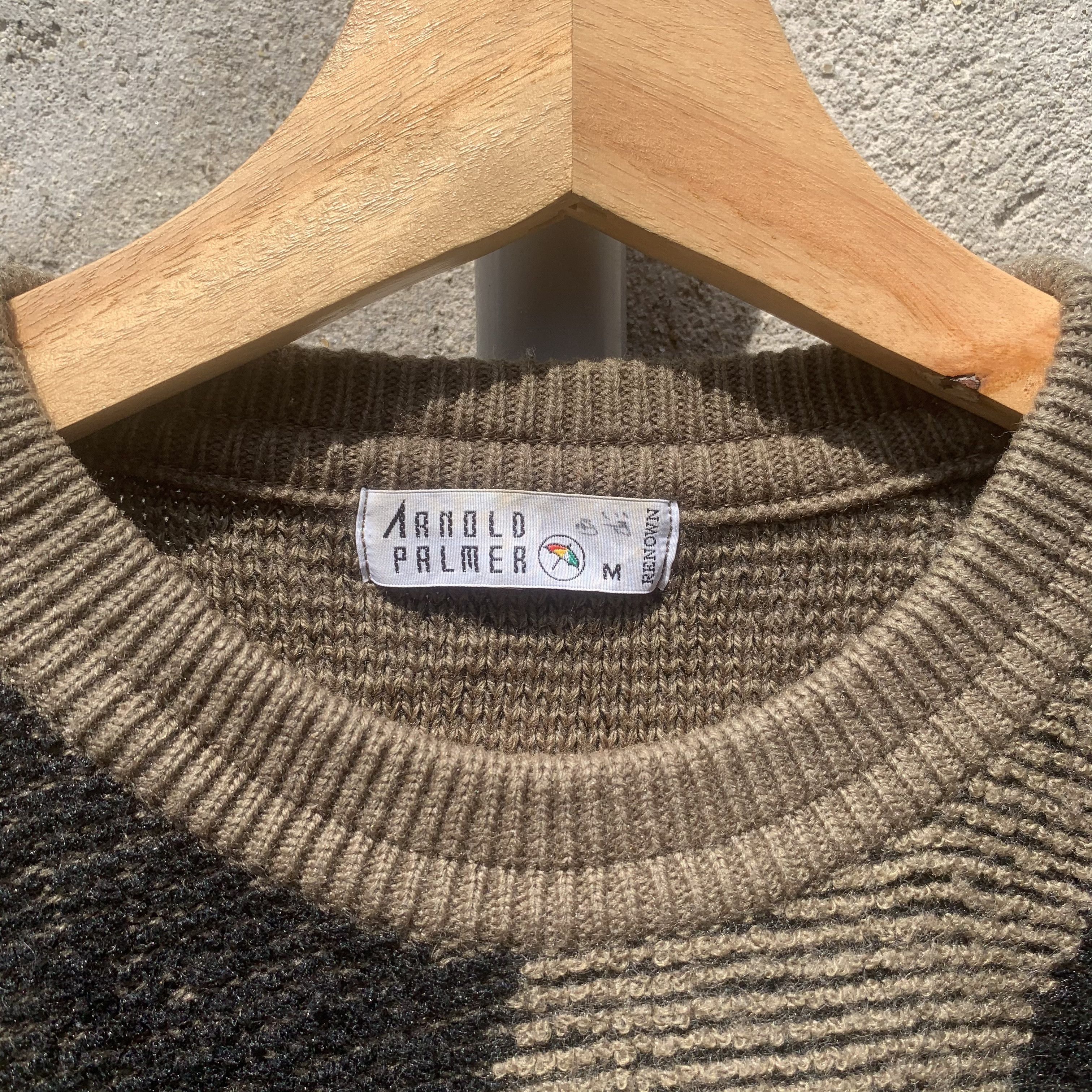 Japanese Brand SICKS ‼️ Vintage ARNOLD PALMER Brioche Knit Jumper Sweater Size US M / EU 48-50 / 2 - 4 Thumbnail