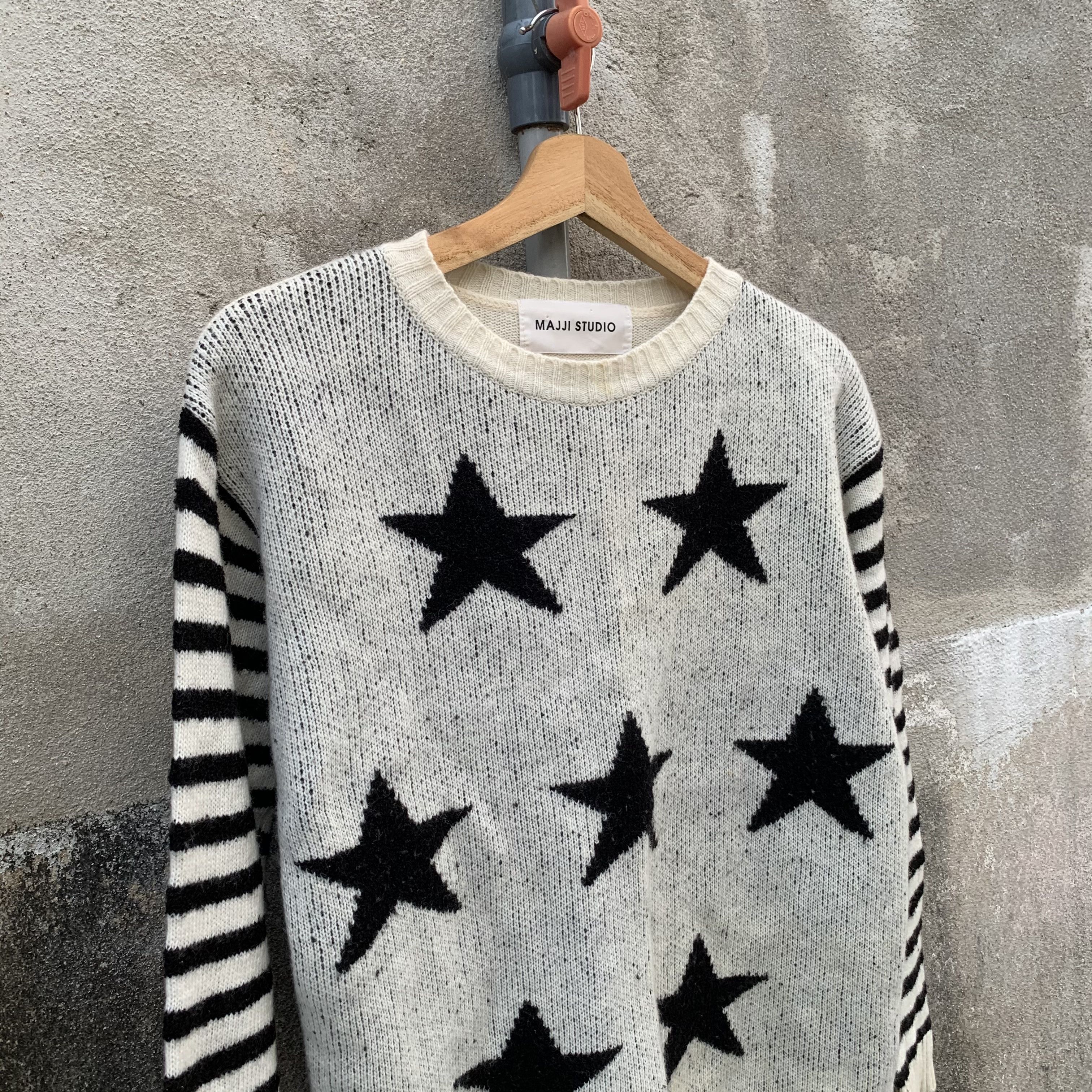Aran Isles Knitwear Majji Studio Knit Jumper Star Like Marni Pullover Sweater Size US S / EU 44-46 / 1 - 4 Thumbnail