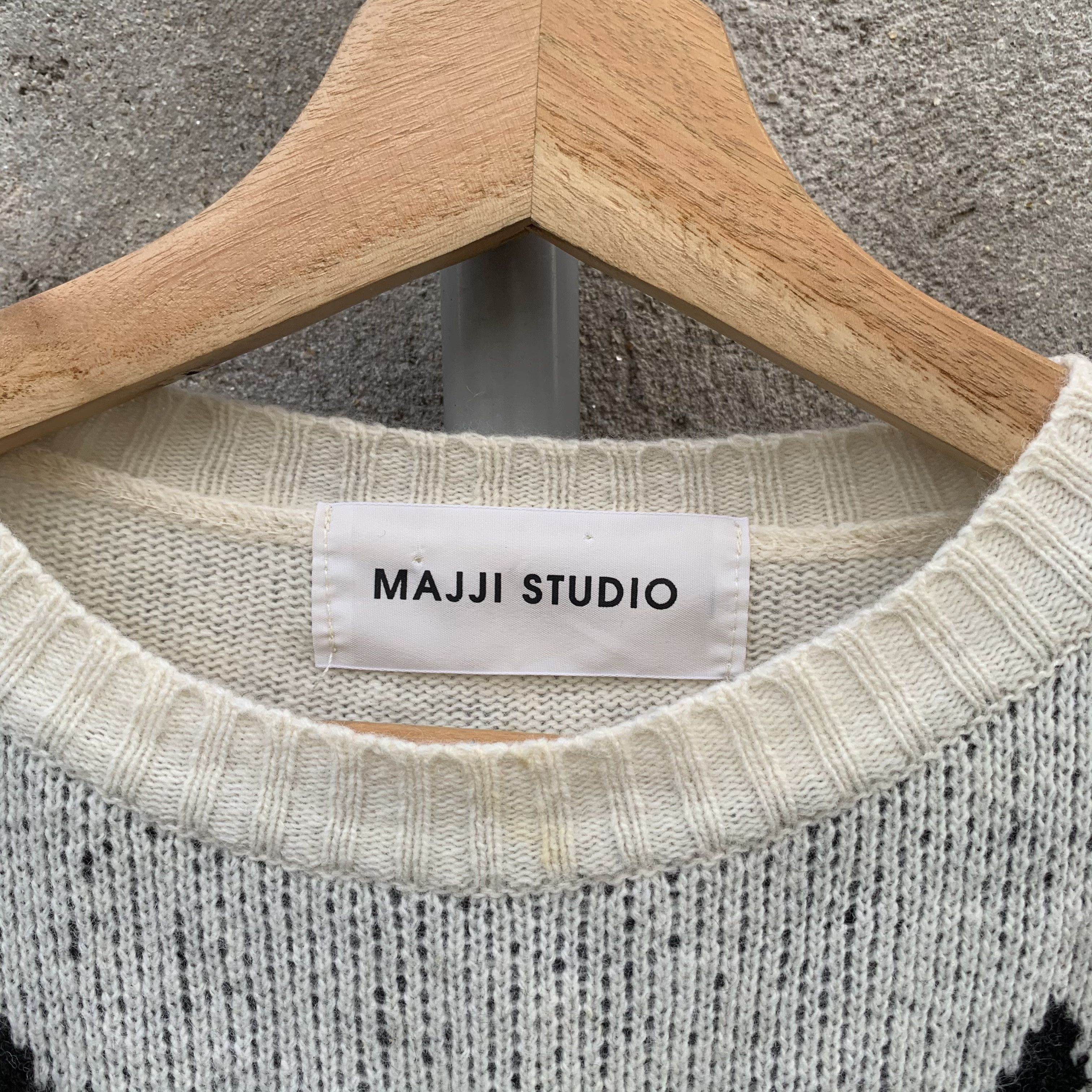Aran Isles Knitwear Majji Studio Knit Jumper Star Like Marni Pullover Sweater Size US S / EU 44-46 / 1 - 6 Thumbnail