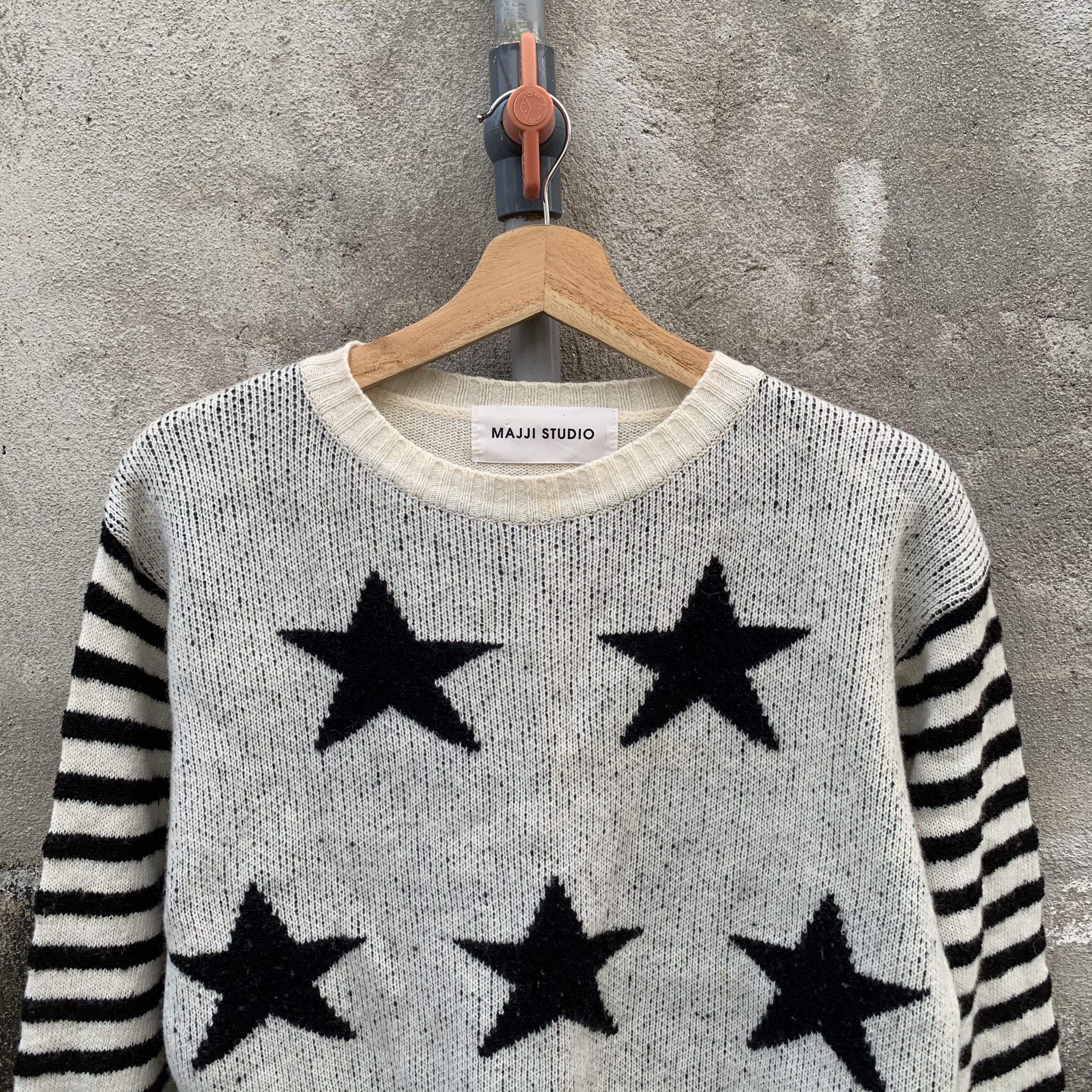 Aran Isles Knitwear Majji Studio Knit Jumper Star Like Marni Pullover Sweater Size US S / EU 44-46 / 1 - 2 Thumbnail