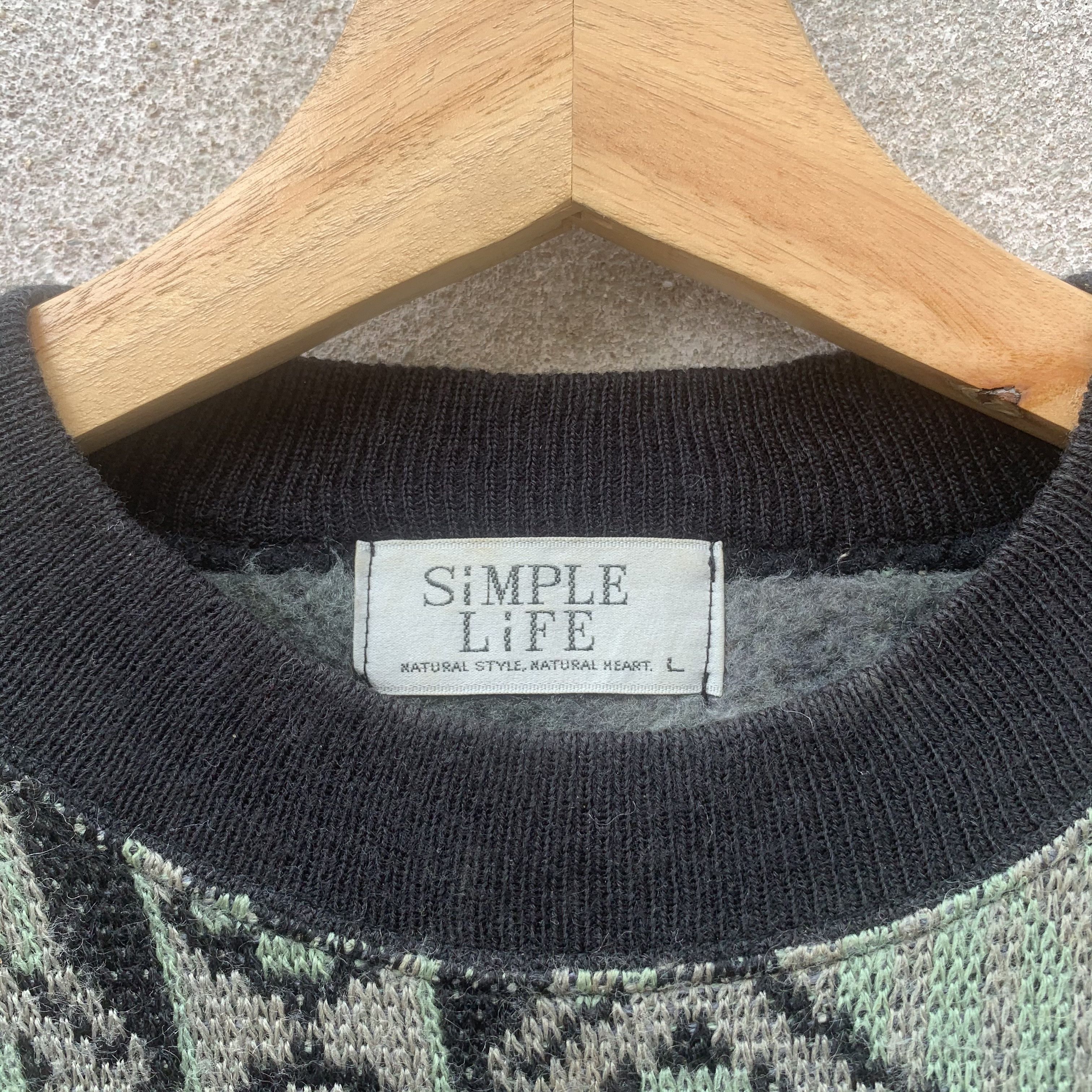Aran Isles Knitwear 💥 STEALS 💥 Classic Patern Knit SIMPLE LIFE Japan Sweater Size US L / EU 52-54 / 3 - 8 Thumbnail